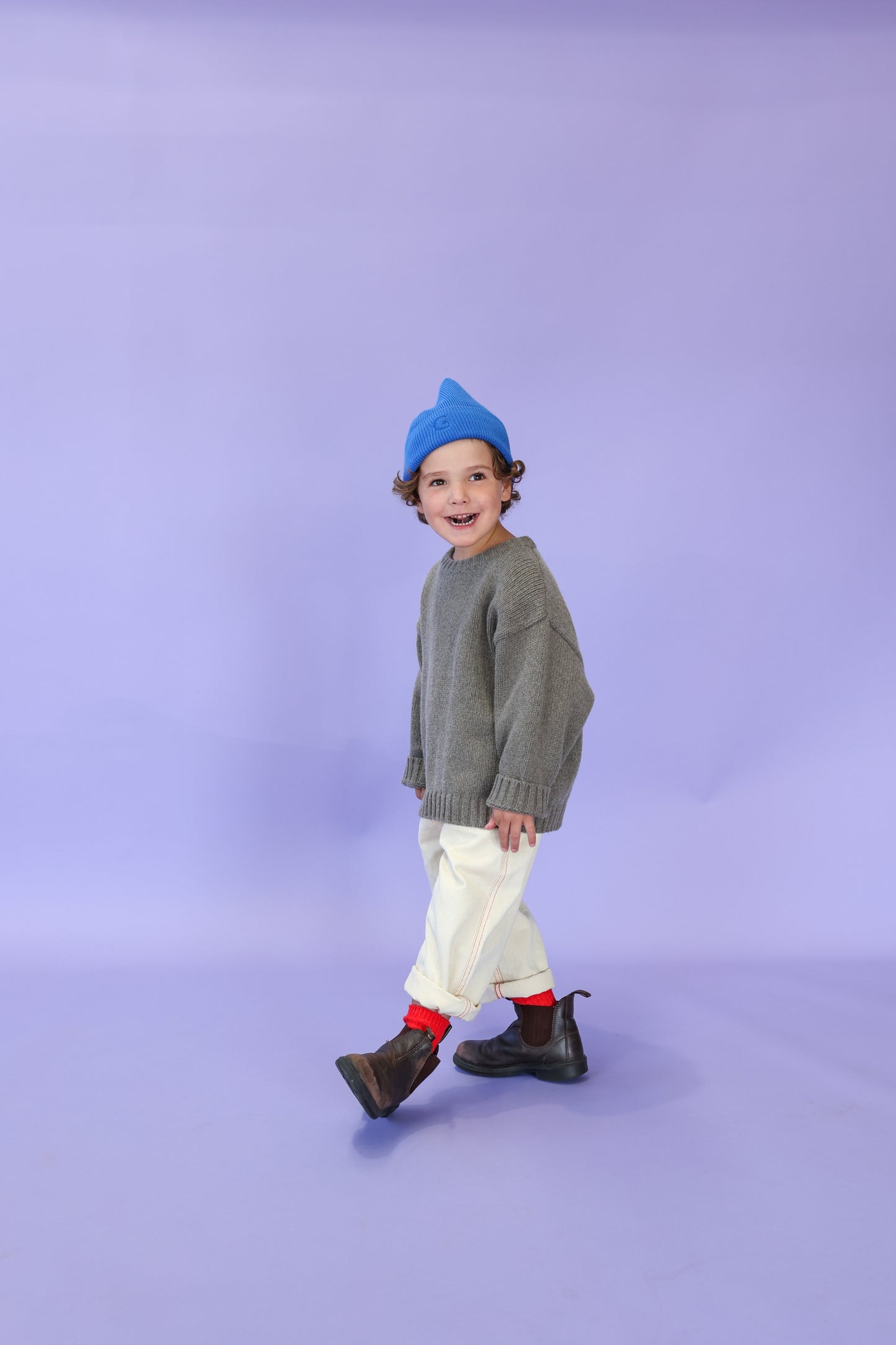 GROWN Organic Ribbed Super Pixie Beanie | Sea