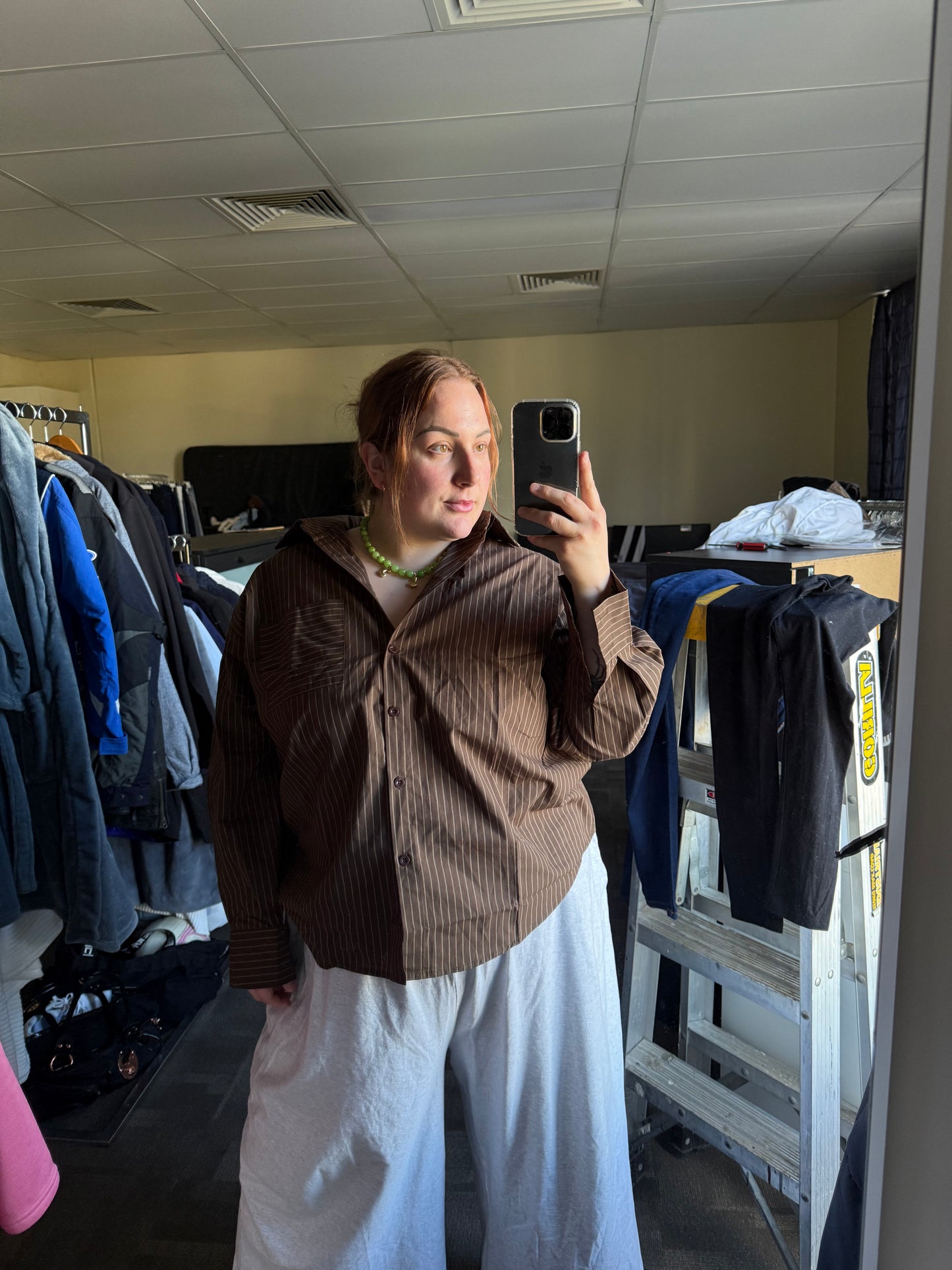 BY FRANKIE Chocolate White Stripe Set