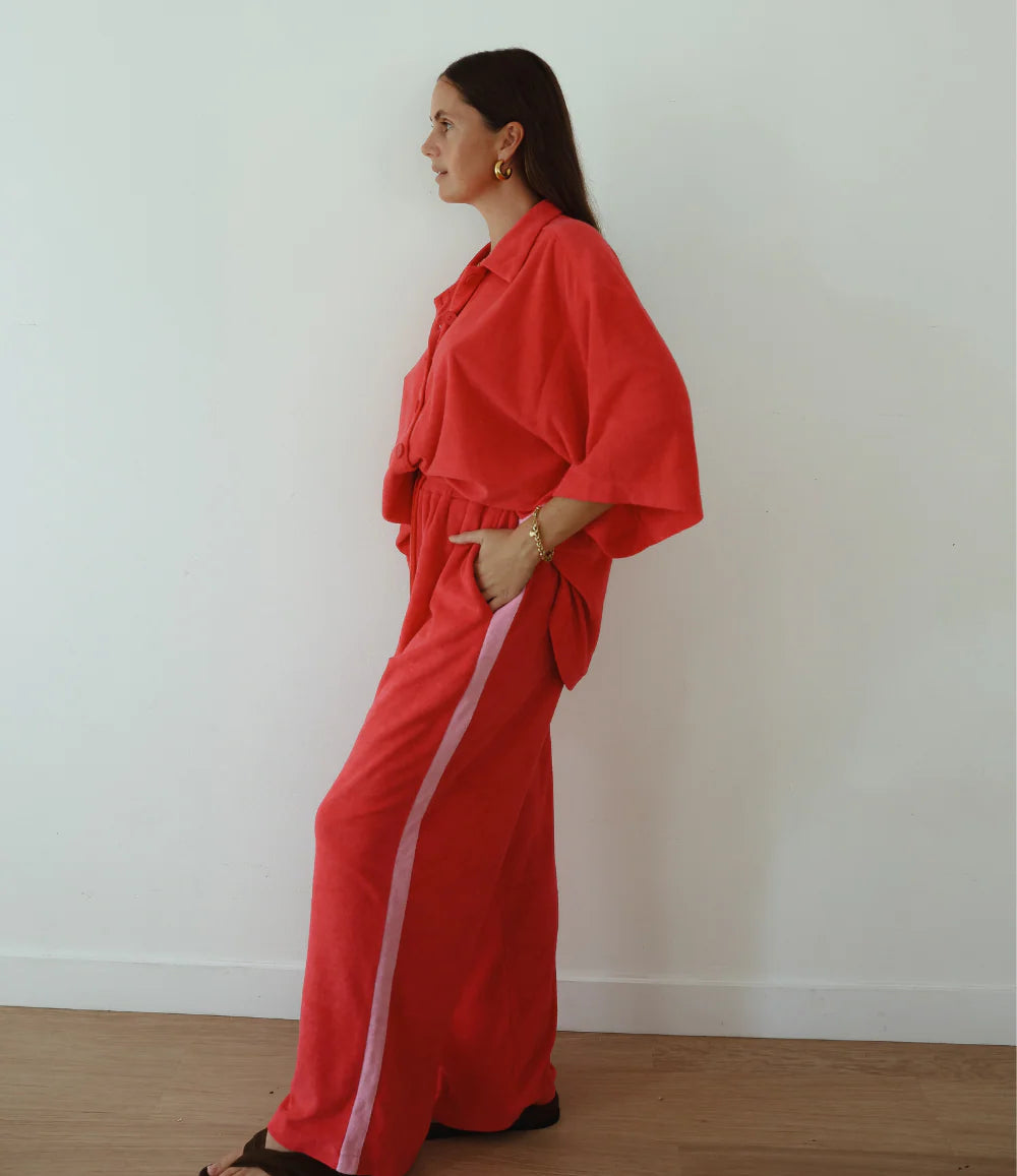 ALAKAI Lucky Day Terry Pants | Red