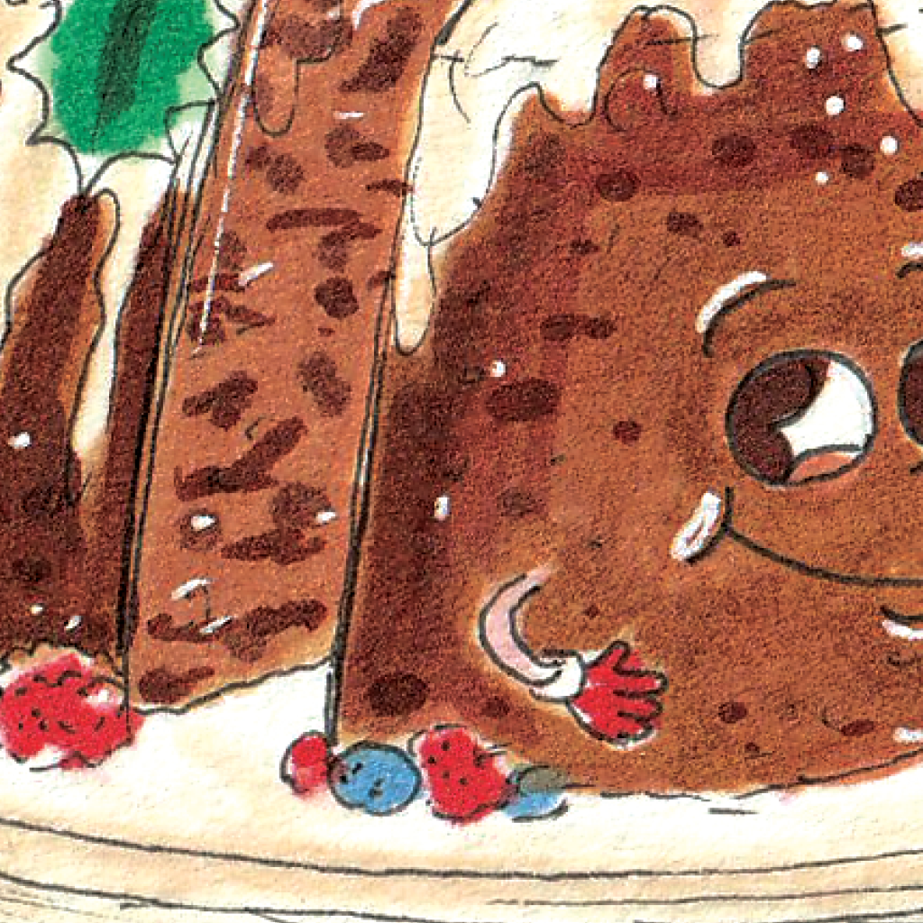 WELL DRAWN Merry Christmas - Thanks for Pudding up with Me