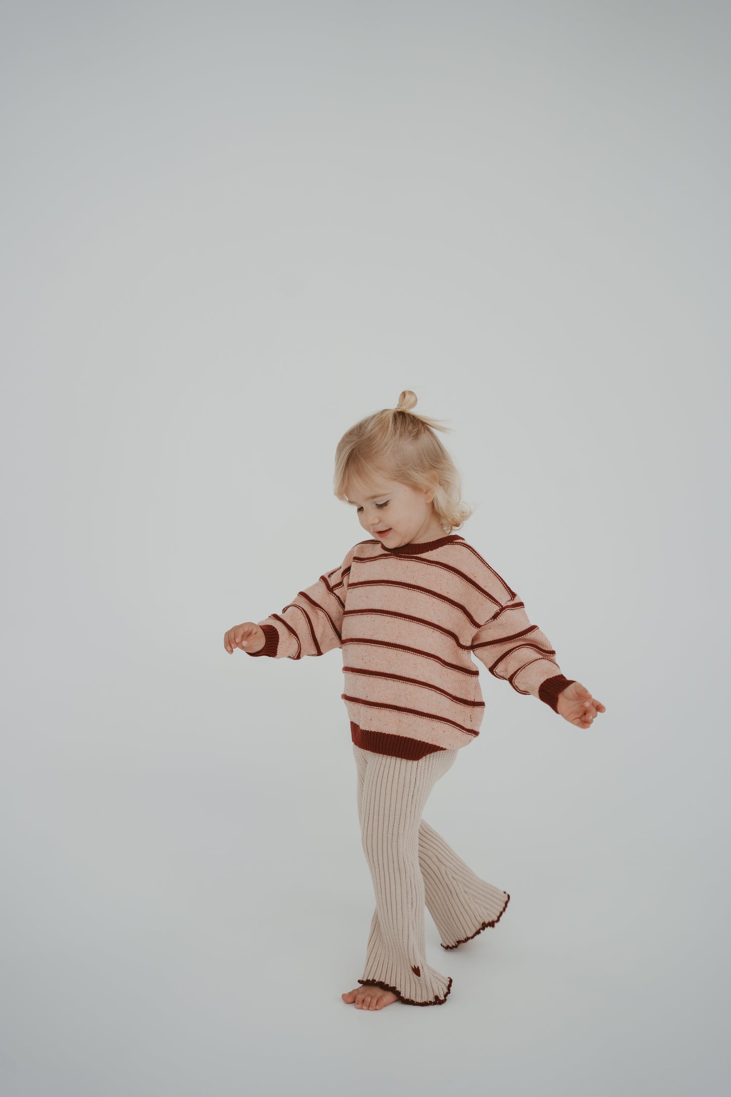 FRECKLES THE LABEL Raised Cotton Knit Jumper | Sherbet Berry