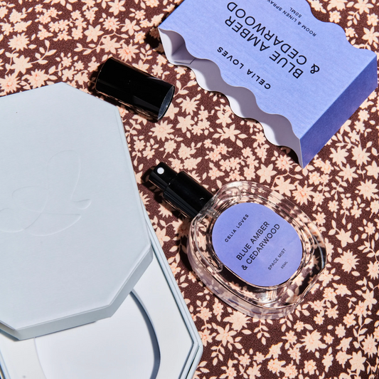 CELIA LOVES Blue Amber & Cedarwood Room Spray 50mls