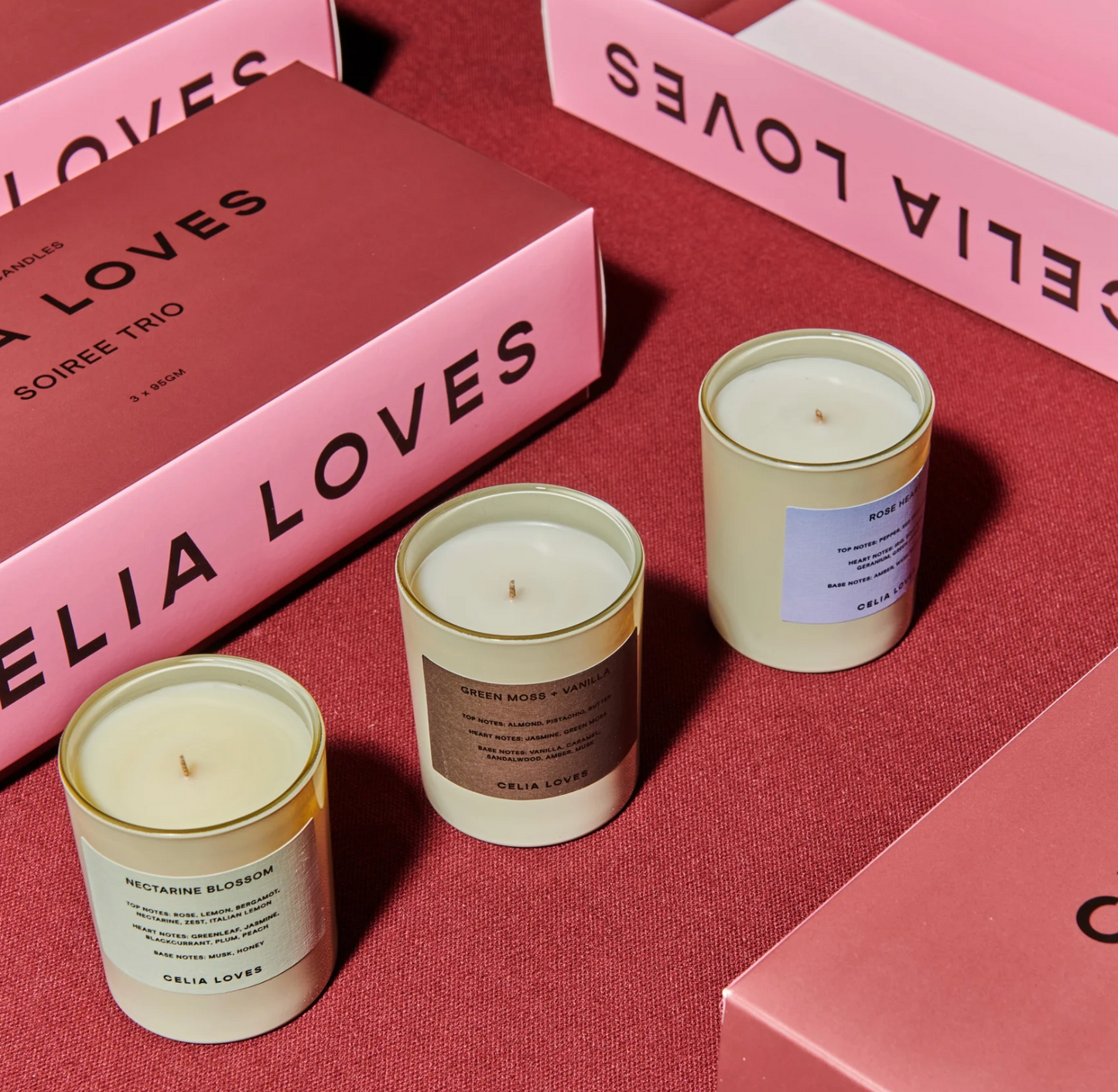 CELIA LOVES Trio Candle Set | Soirée