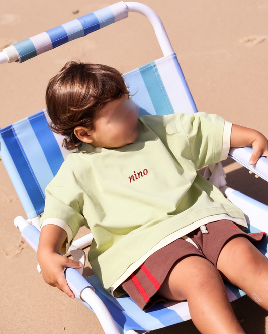 NINO THE LABEL Pistachio Double Layer Tee