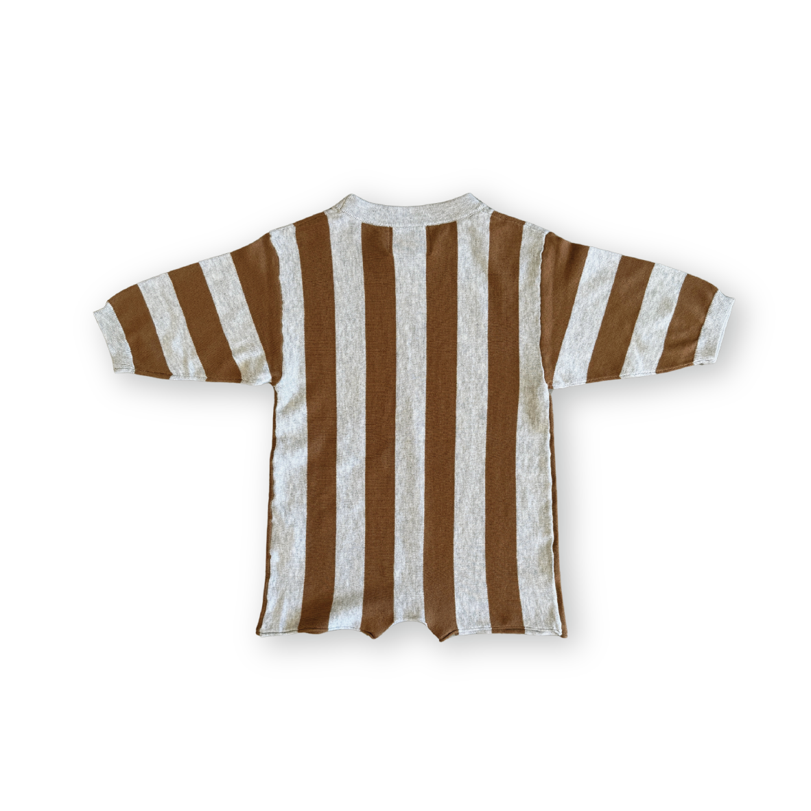 GROWN Vertical Stripe Knit Romper