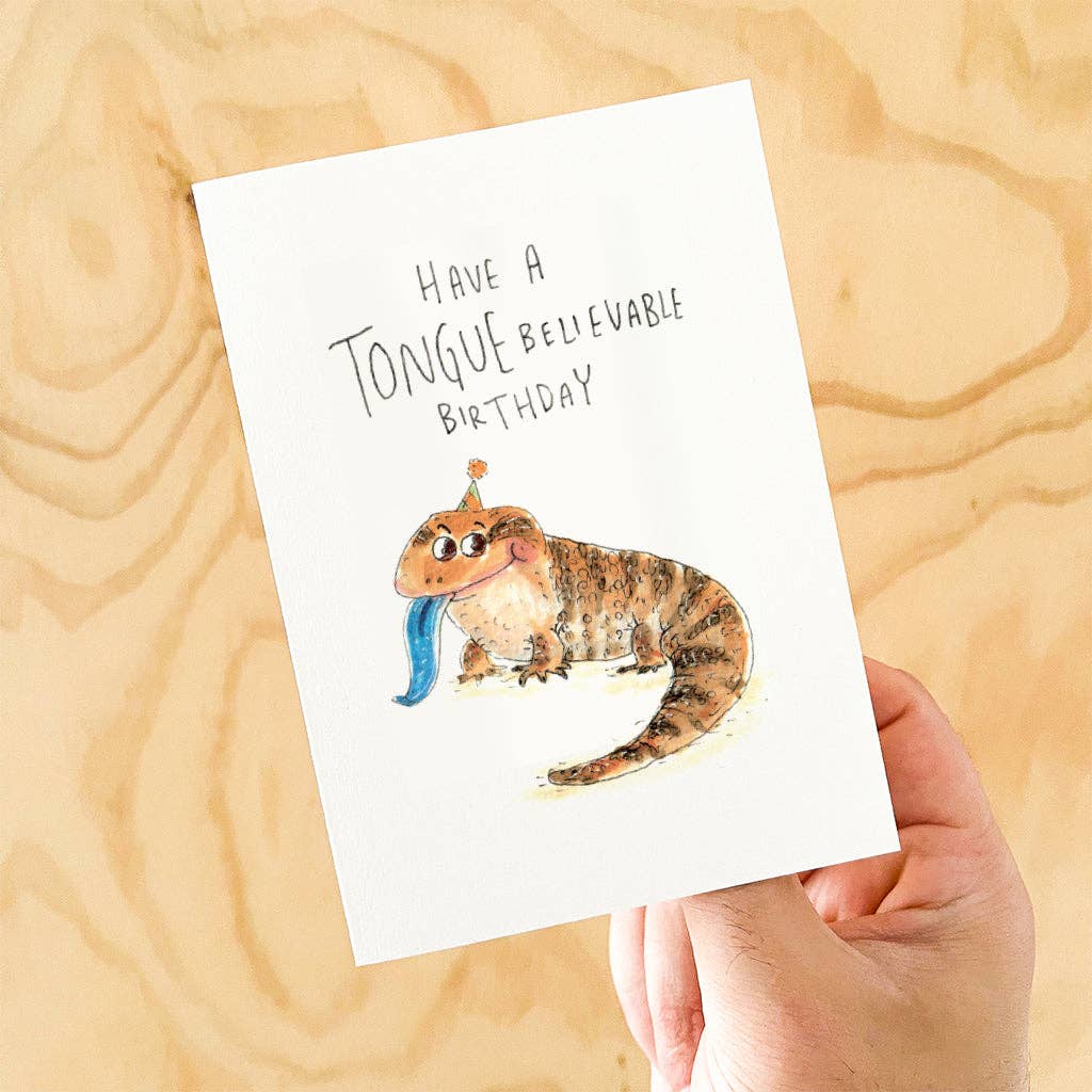 WELL DRAWN Have a TongueBelievable Birthday