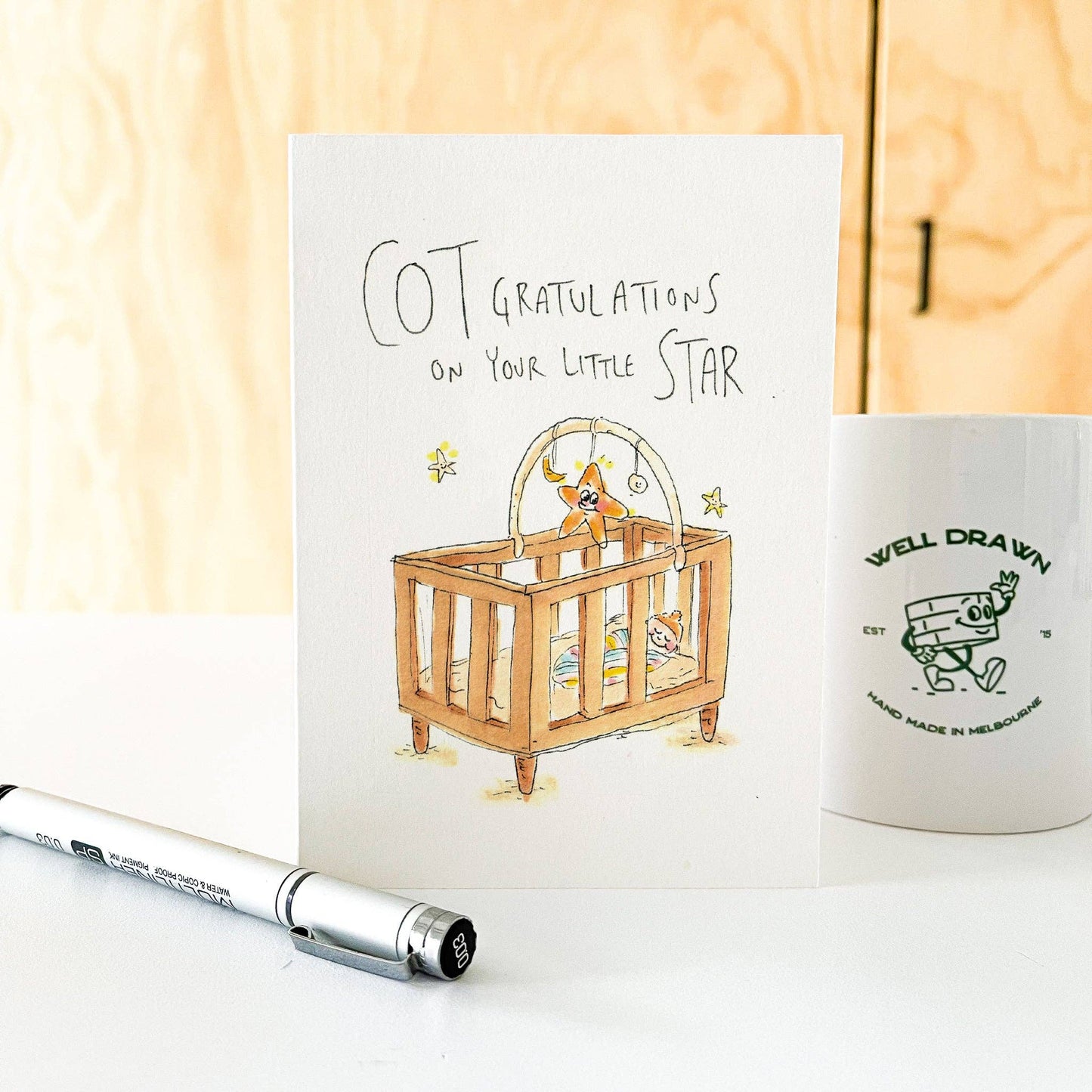 WELL DRAWN CoTgratulations on Your Little Star