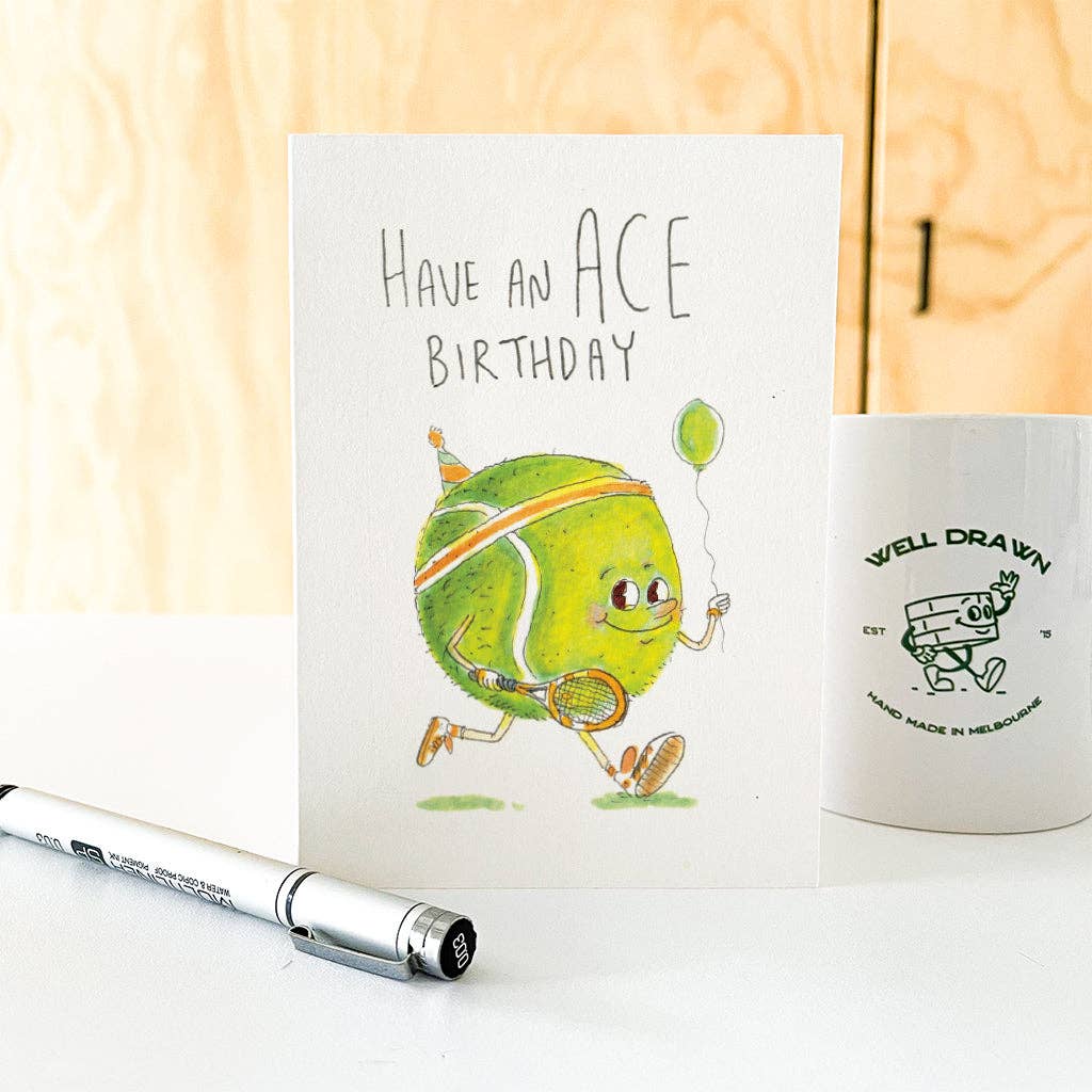 WELL DRAWN Have an Ace Birthday