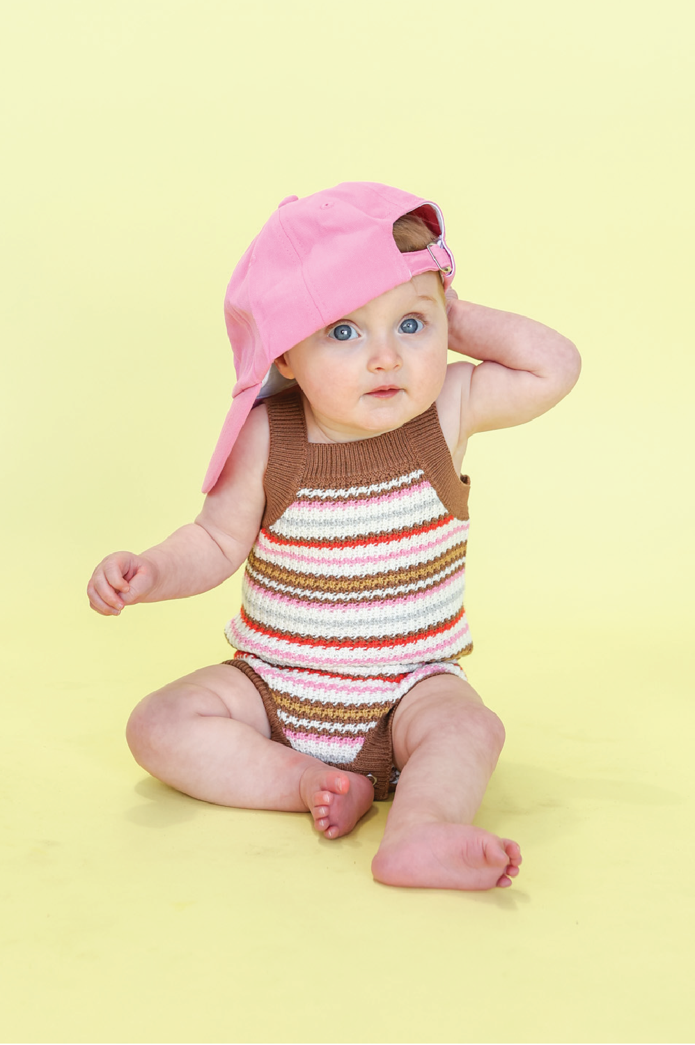 GROWN Sunshine Stripe Romper