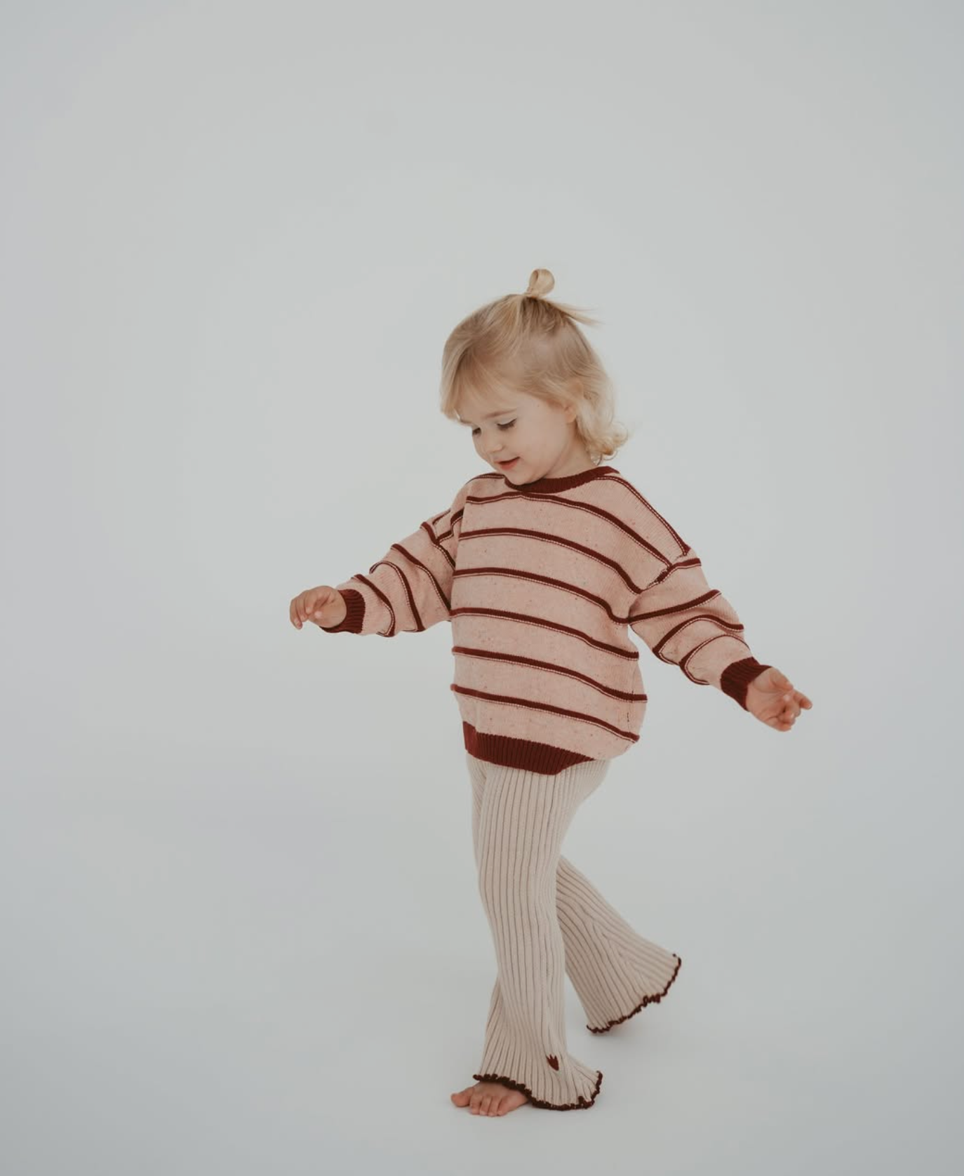 FRECKLES THE LABEL Cotton Knit Bell Pants | Tulip