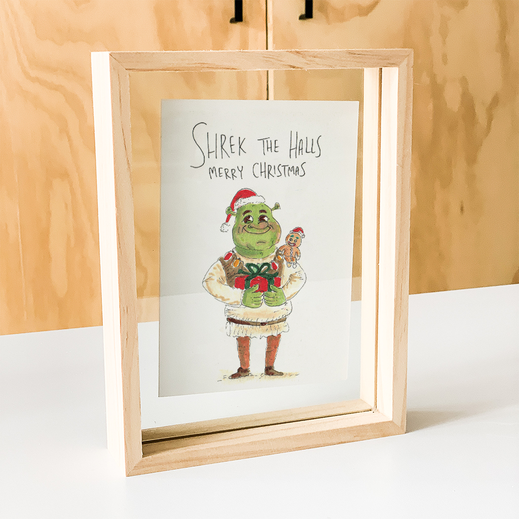 WELL DRAWN Shrek The Halls, Merry Christmas