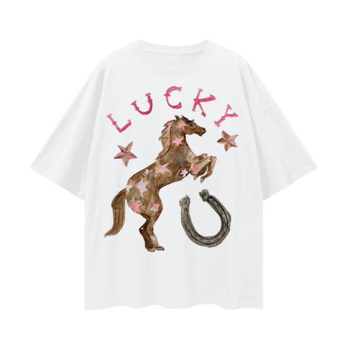 MAKU Lucky Cowgirl Oversized Tee