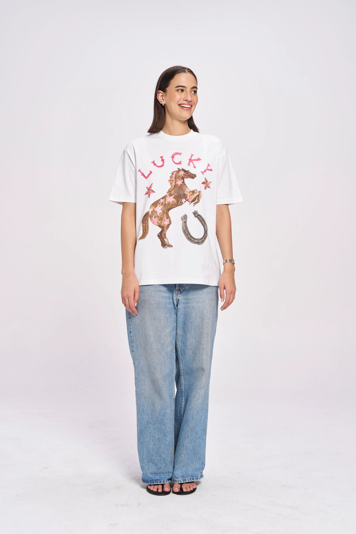 MAKU Lucky Cowgirl Oversized Tee