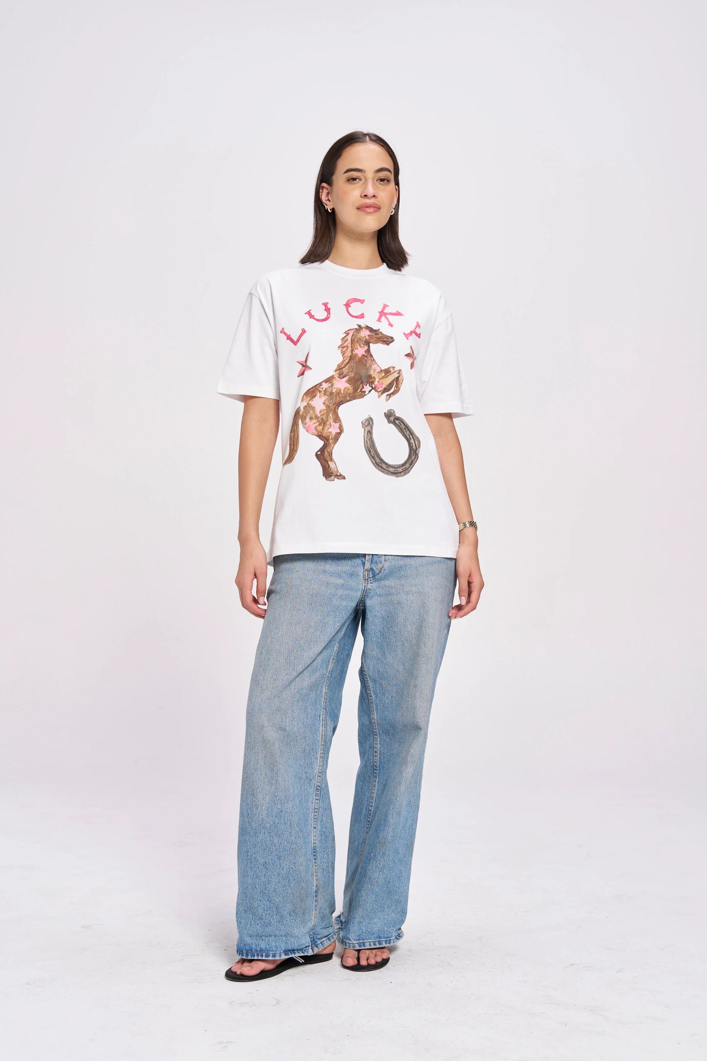 MAKU Lucky Cowgirl Oversized Tee