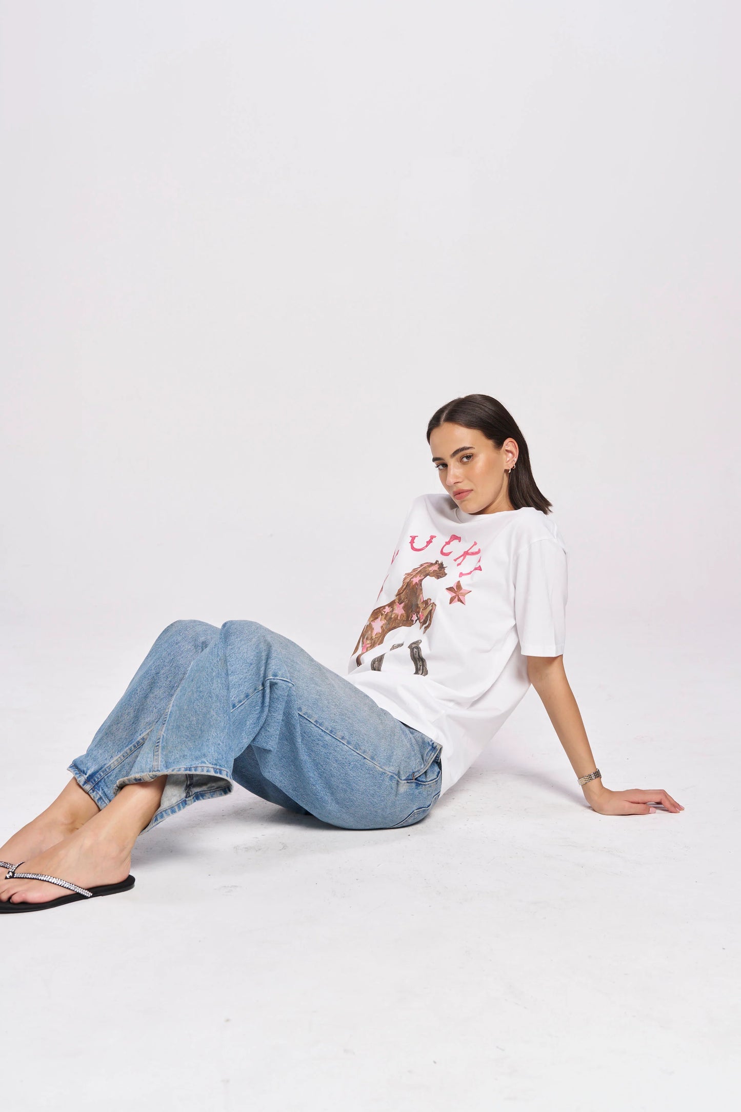 MAKU Lucky Cowgirl Oversized Tee