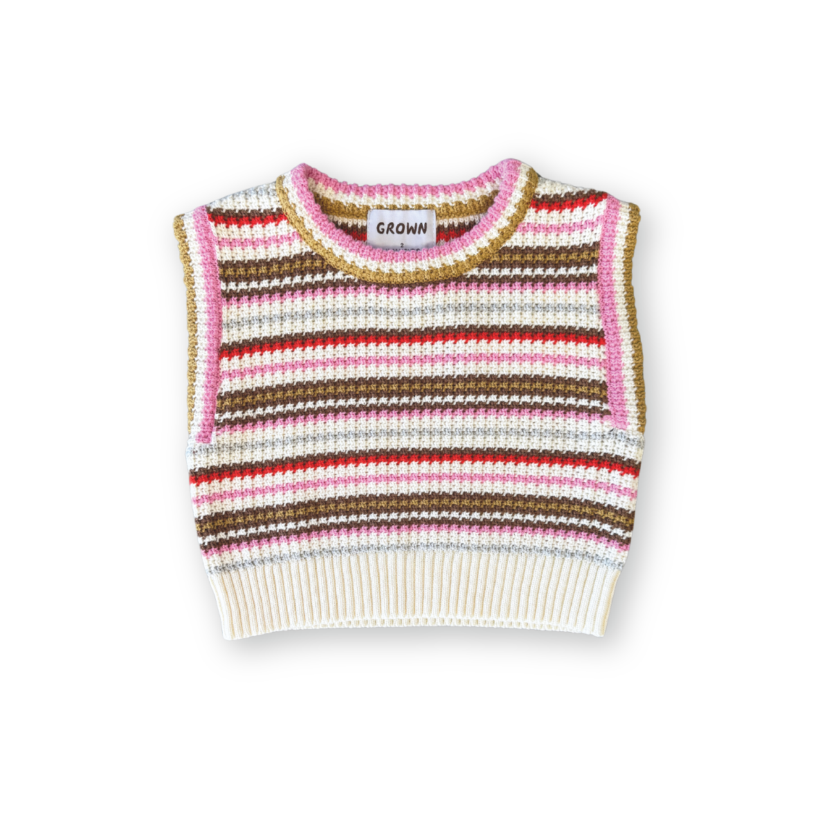 GROWN Sunshine Stripe Knit Top