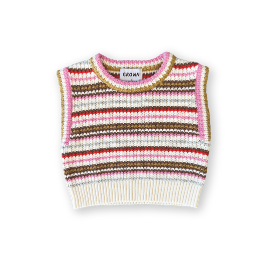GROWN Sunshine Stripe Knit Top
