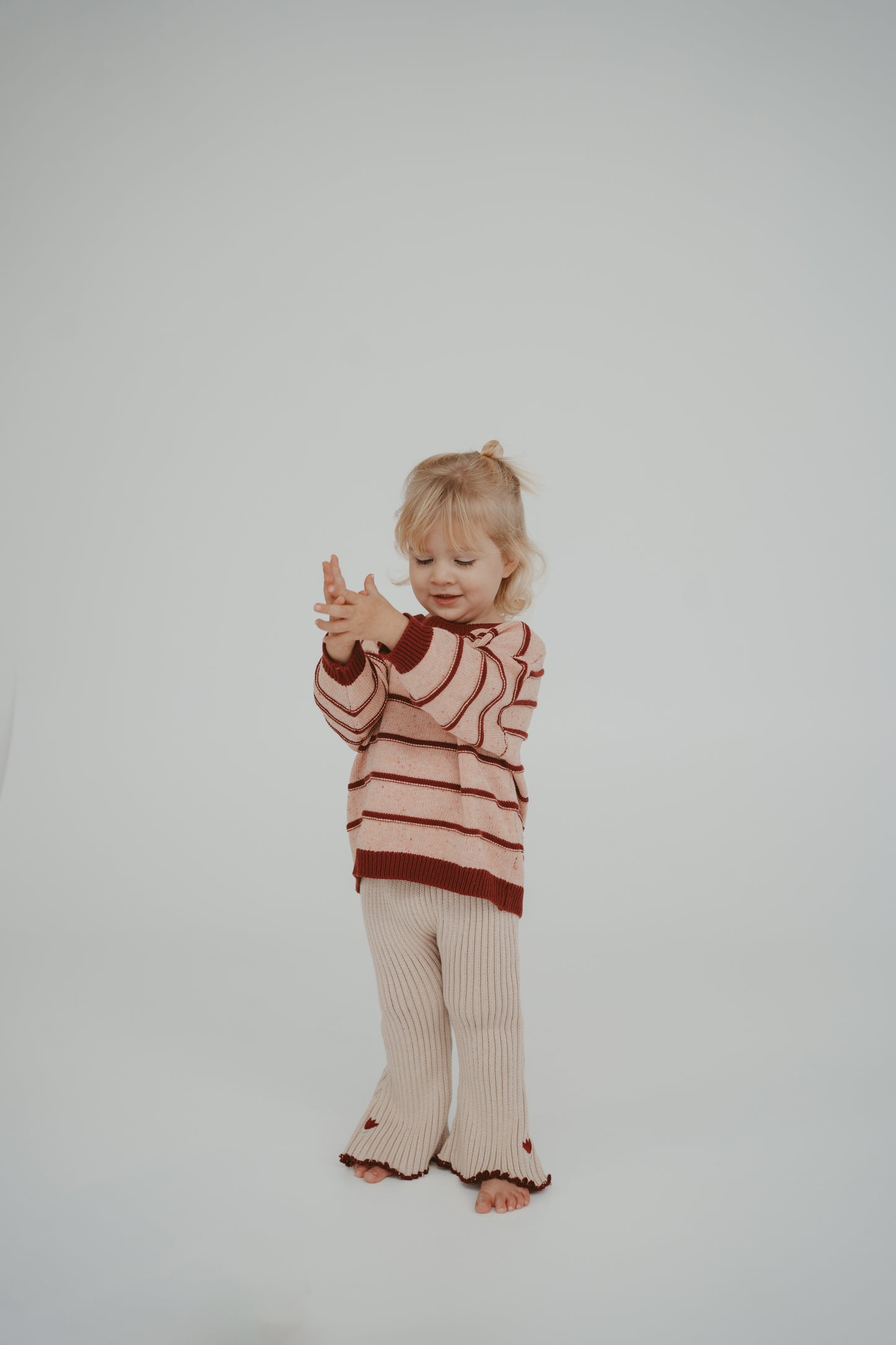 FRECKLES THE LABEL Raised Cotton Knit Jumper | Sherbet Berry