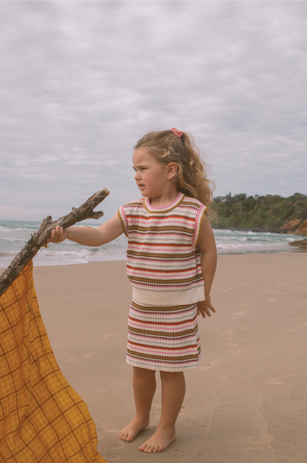 GROWN Sunshine Stripe Knit Top