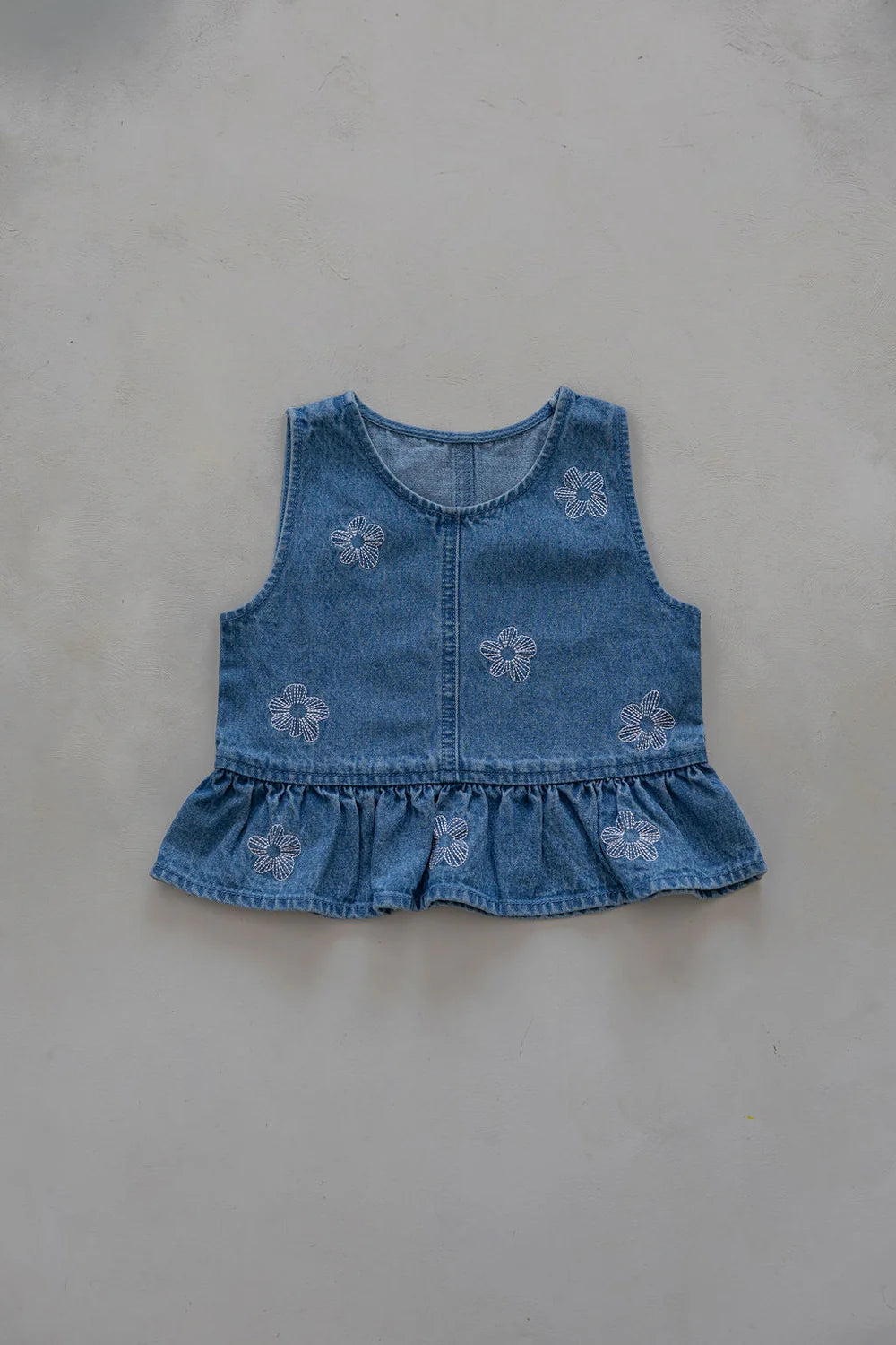BELLE & SUN Denim Top | Flower