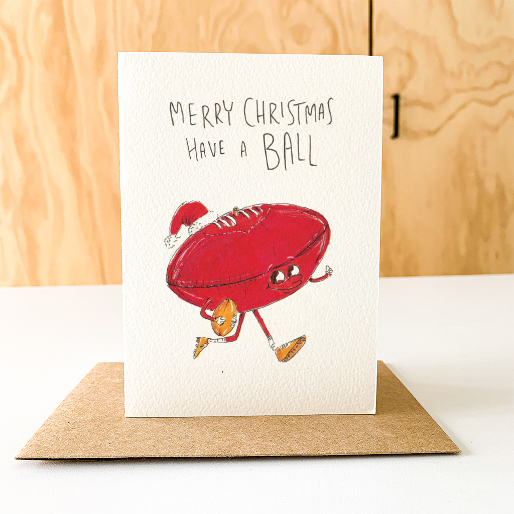 WELL DRAWN Merry Christmas, Have a Ball