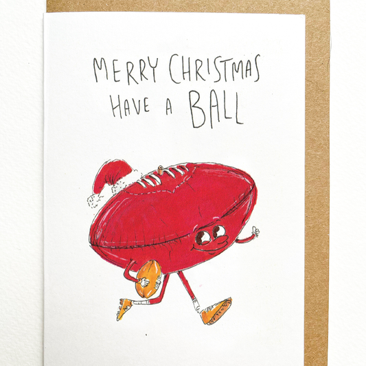 WELL DRAWN Merry Christmas, Have a Ball