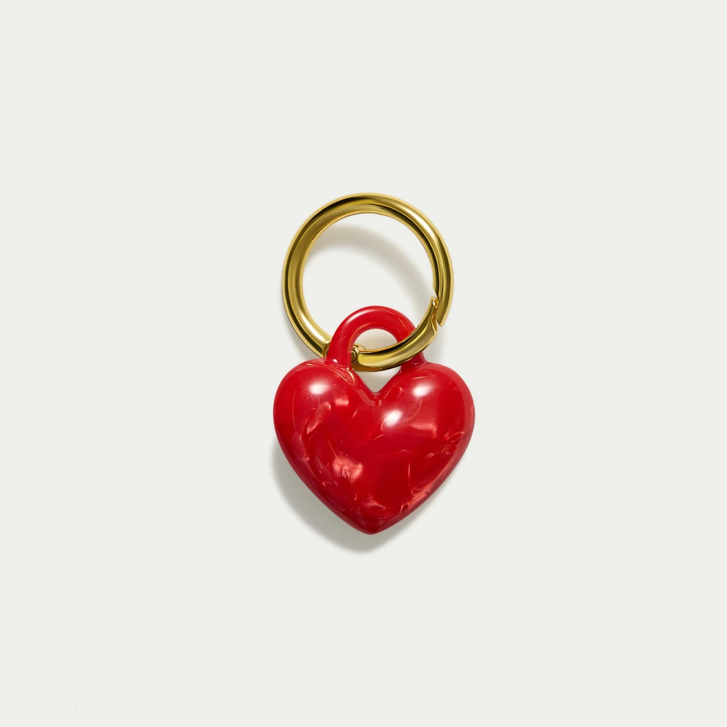 KITTY PALOMA Puffy Heart Keychain | Shanghai (Gold or Silver)