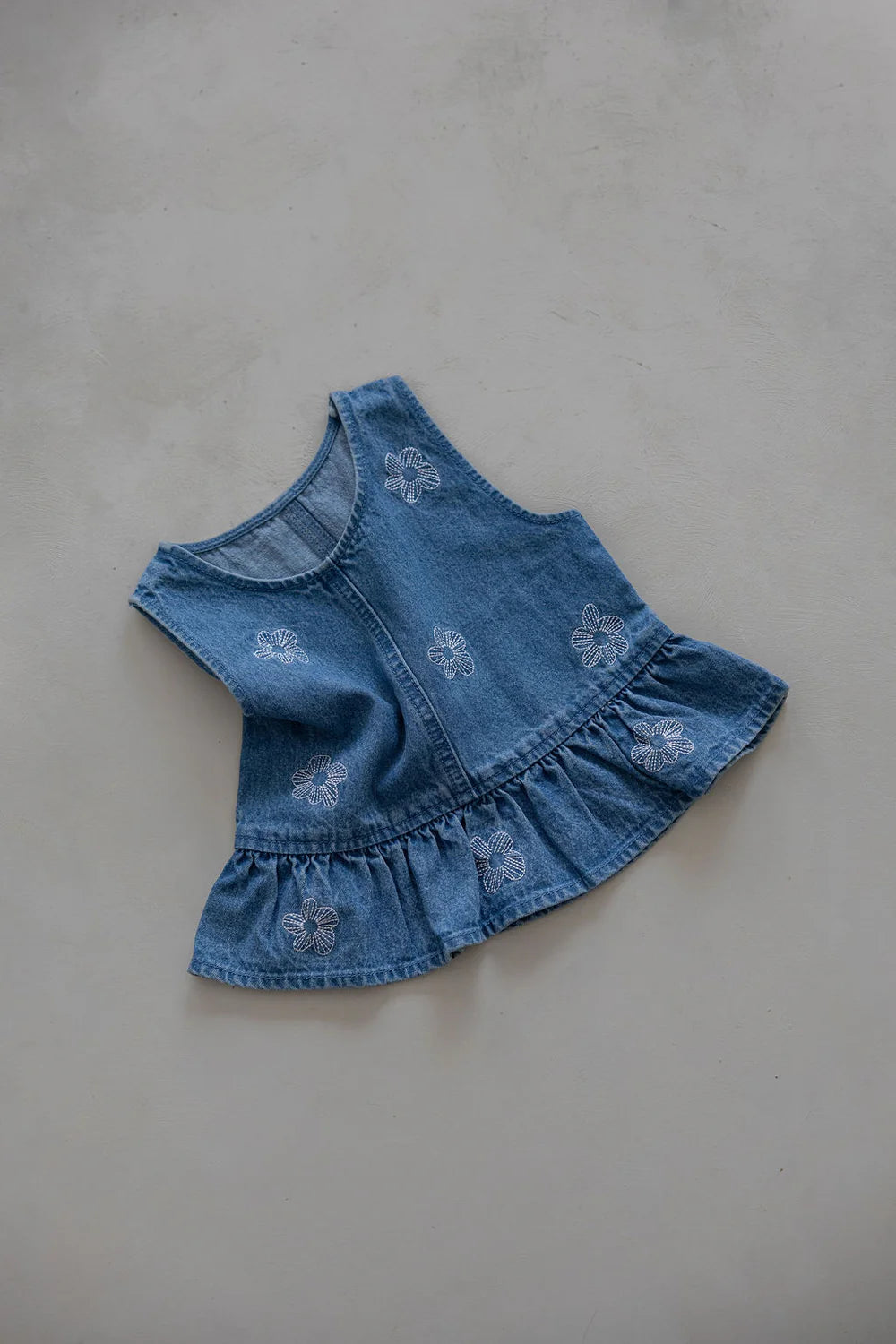 BELLE & SUN Denim Top | Flower