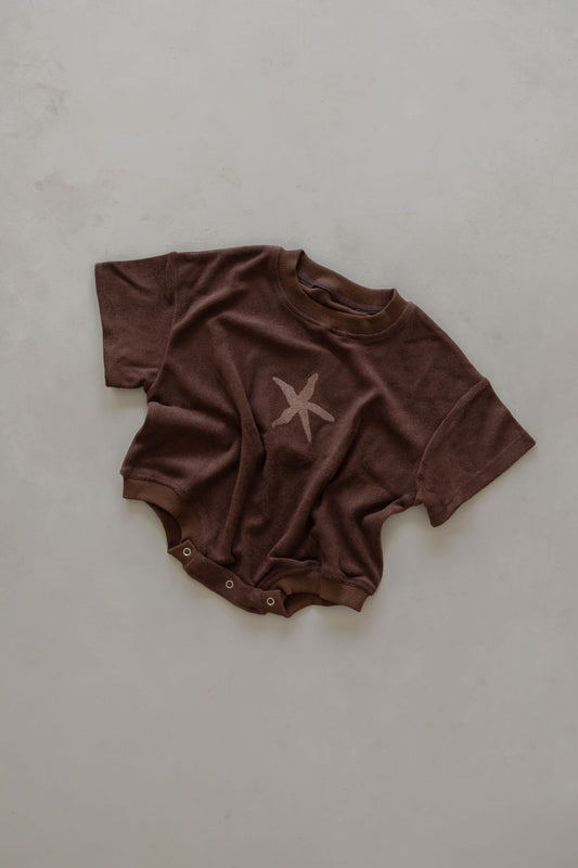 BELLE & SUN Terry Romper | Sea Star