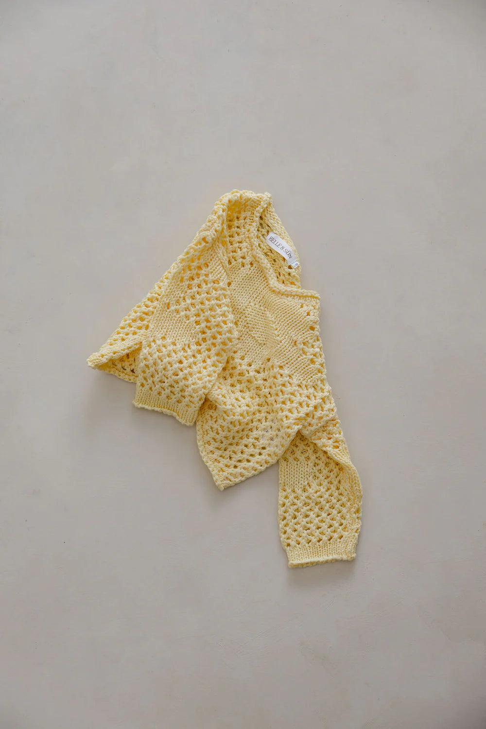 BELLE & SUN Crochet Pullover | Citrus
