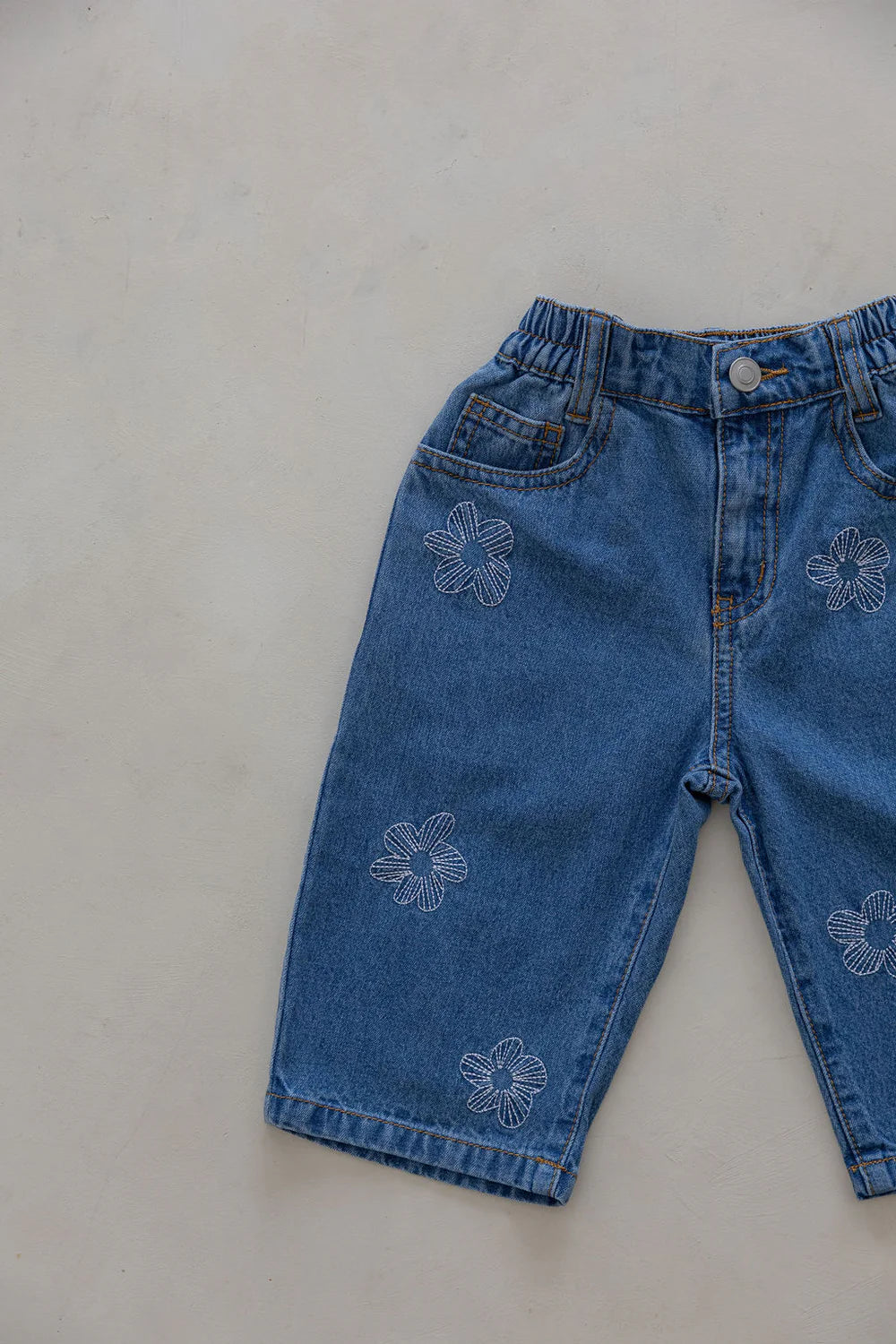 BELLE & SUN Denim Jeans | Flower