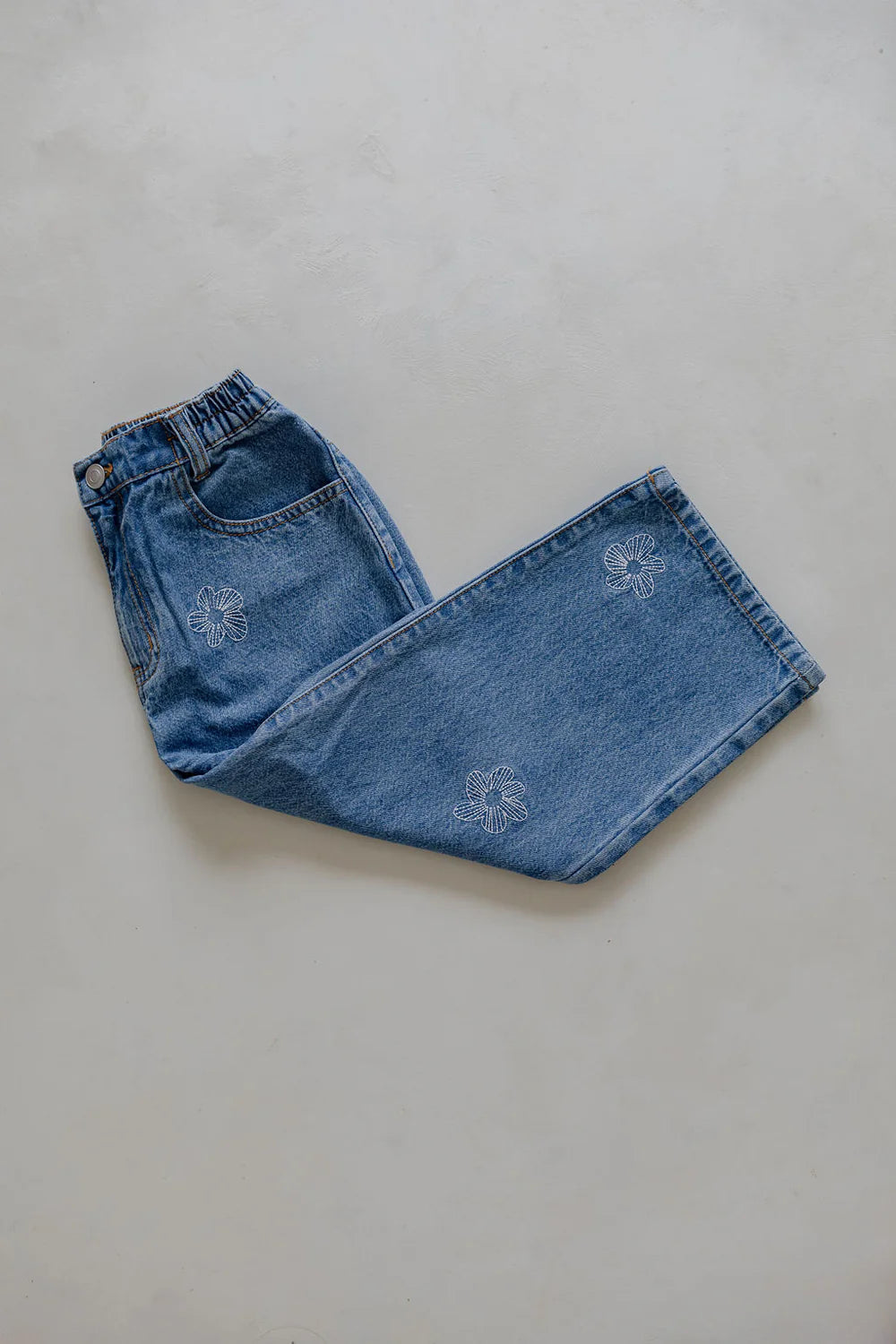 BELLE & SUN Denim Jeans | Flower