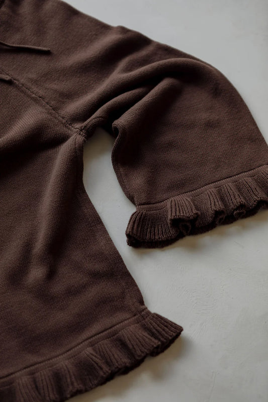 BELLE & SUN Frill Pants | Cocoa