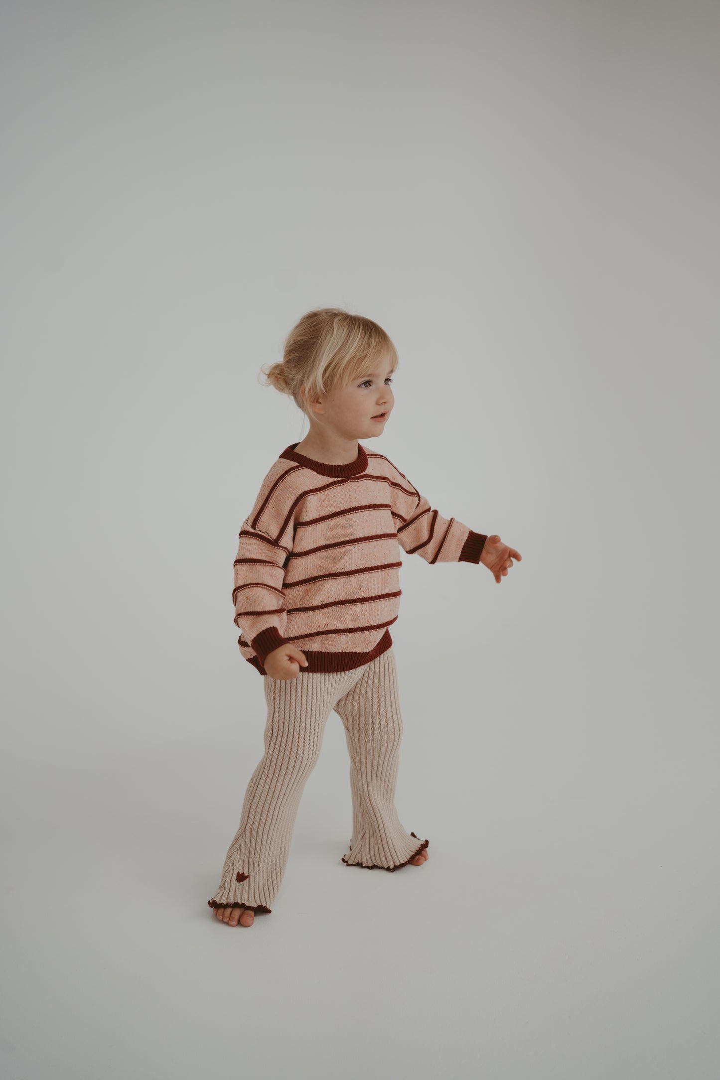 FRECKLES THE LABEL Raised Cotton Knit Jumper | Sherbet Berry