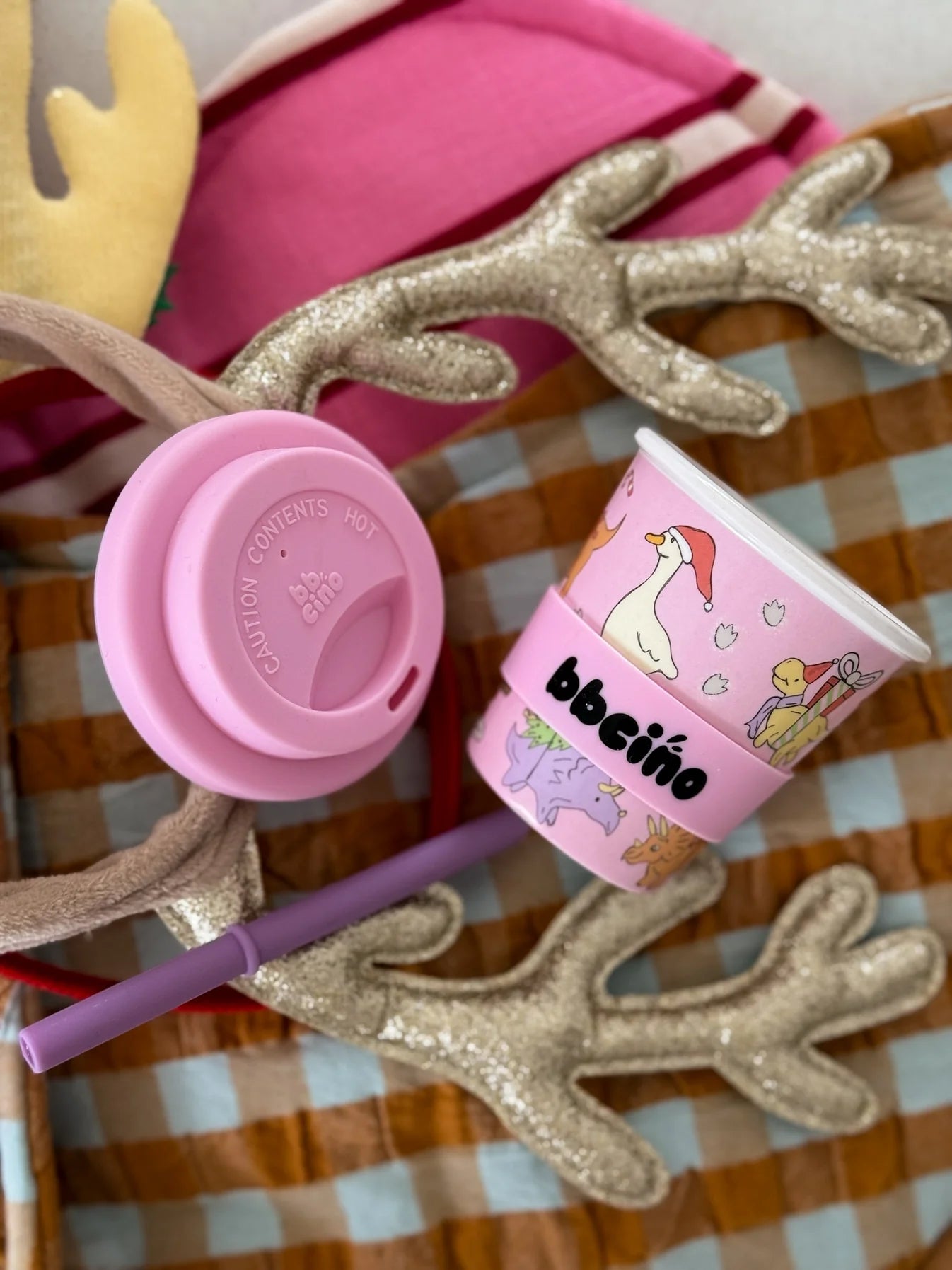 BB CINO Santa’s Little Sipper 120ml | Pink