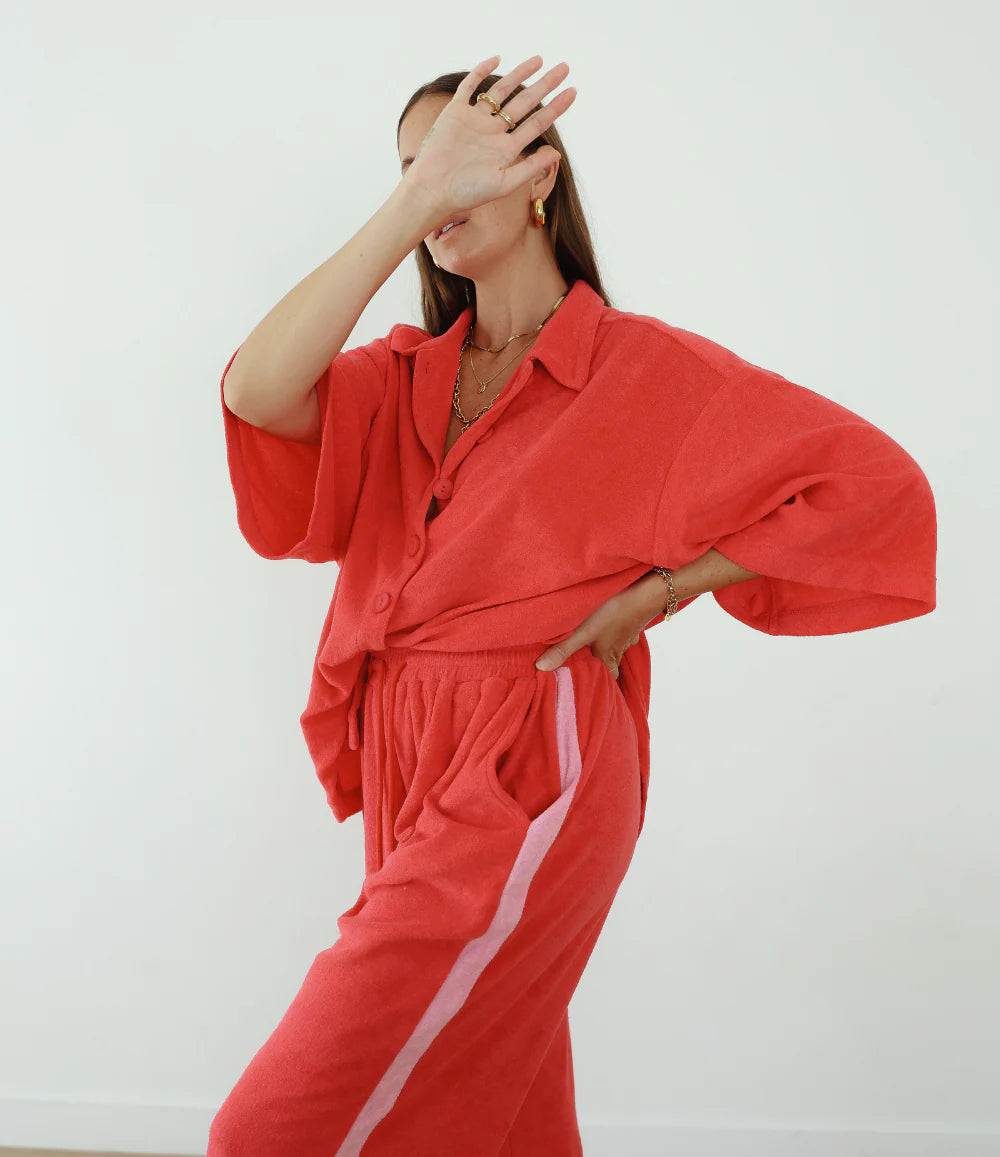 ALAKAI Lucky Day Terry Pants | Red