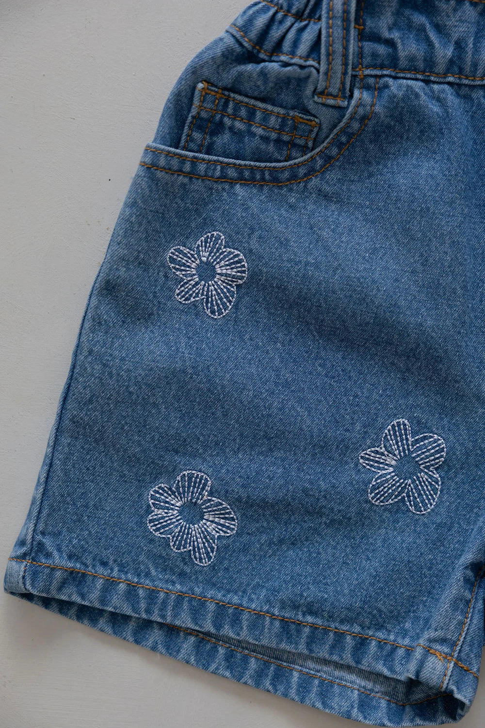 BELLE & SUN Denim Shorts | Flower