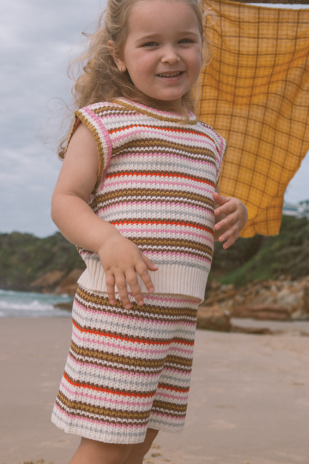GROWN Sunshine Stripe Knit Skirt