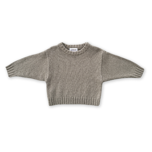 GROWN Merino Blend Everyday Pull Over | Grey