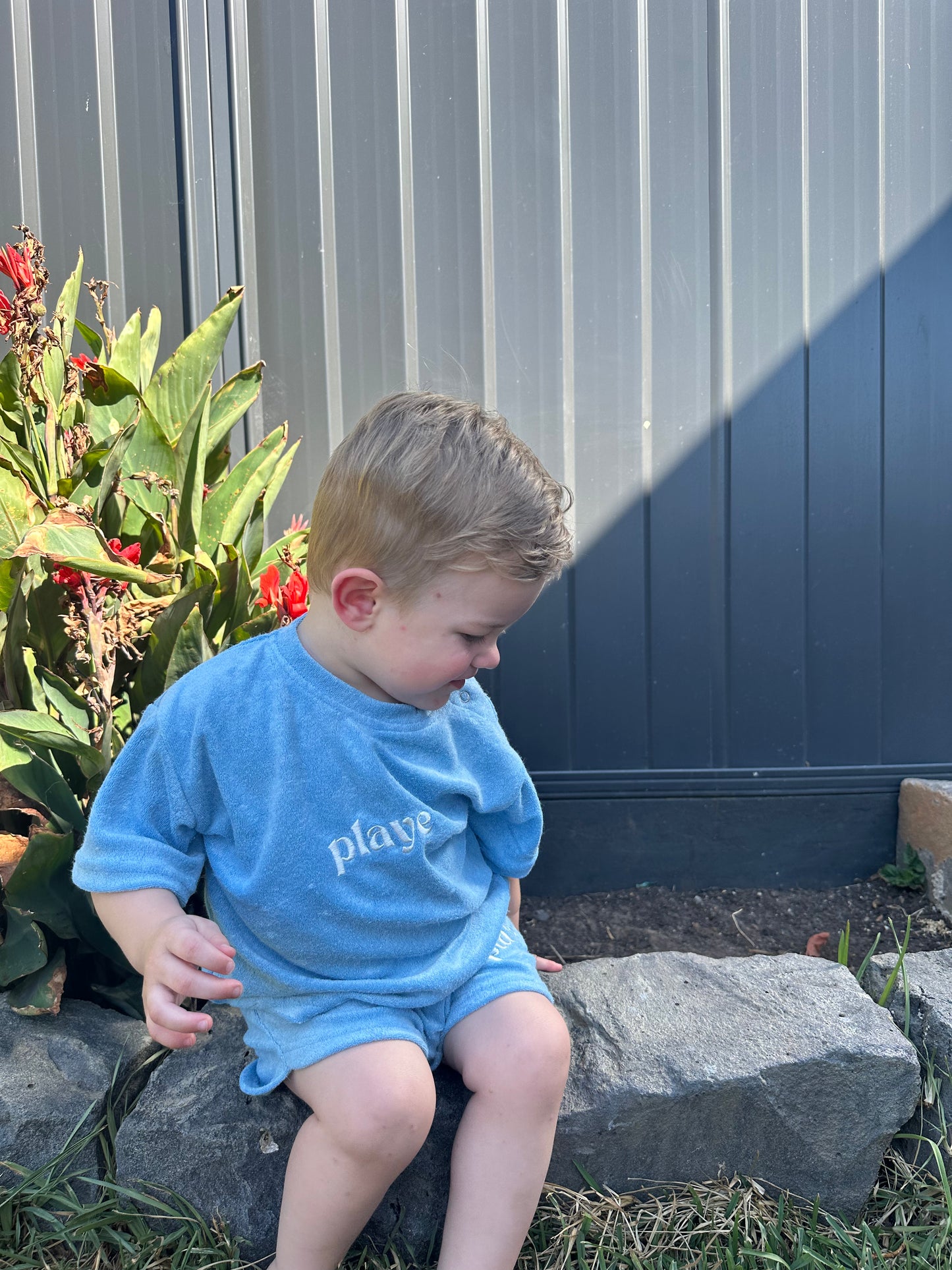 PLAYE Vacay Terry Short - Pool Blue