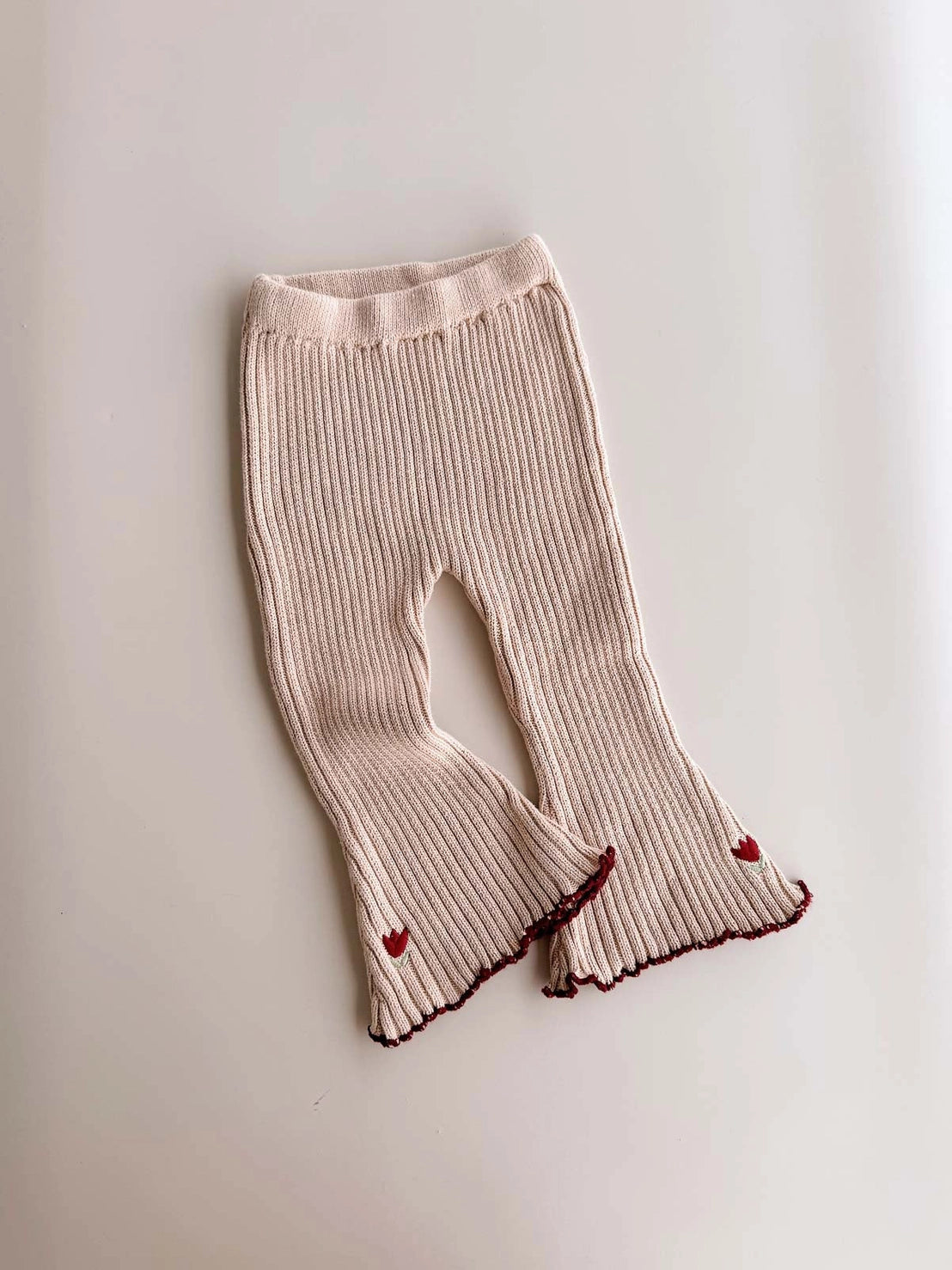 FRECKLES THE LABEL Cotton Knit Bell Pants | Tulip