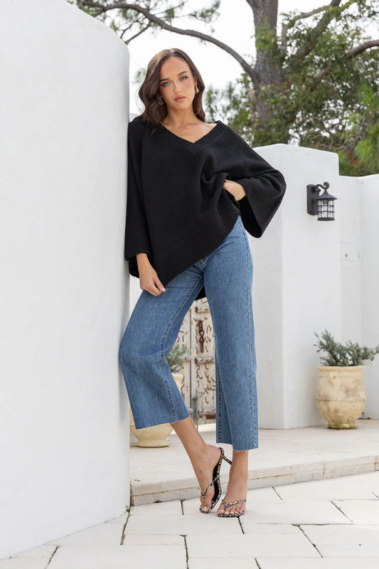 JATEA Gigi Knit Jumper | Black