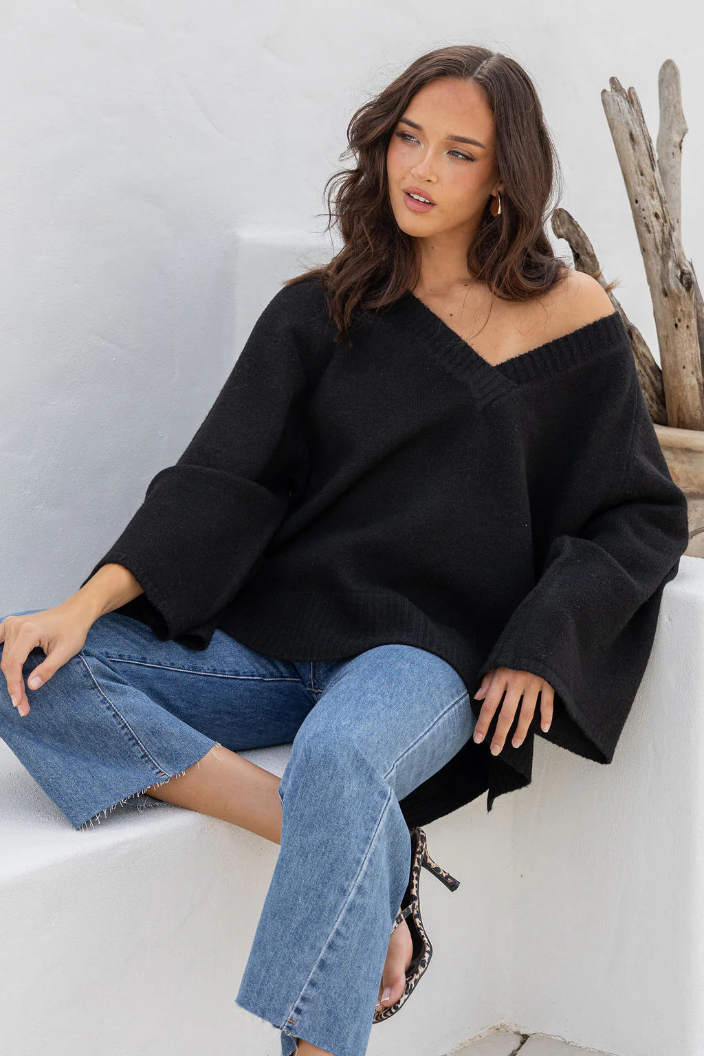 JATEA Gigi Knit Jumper | Black