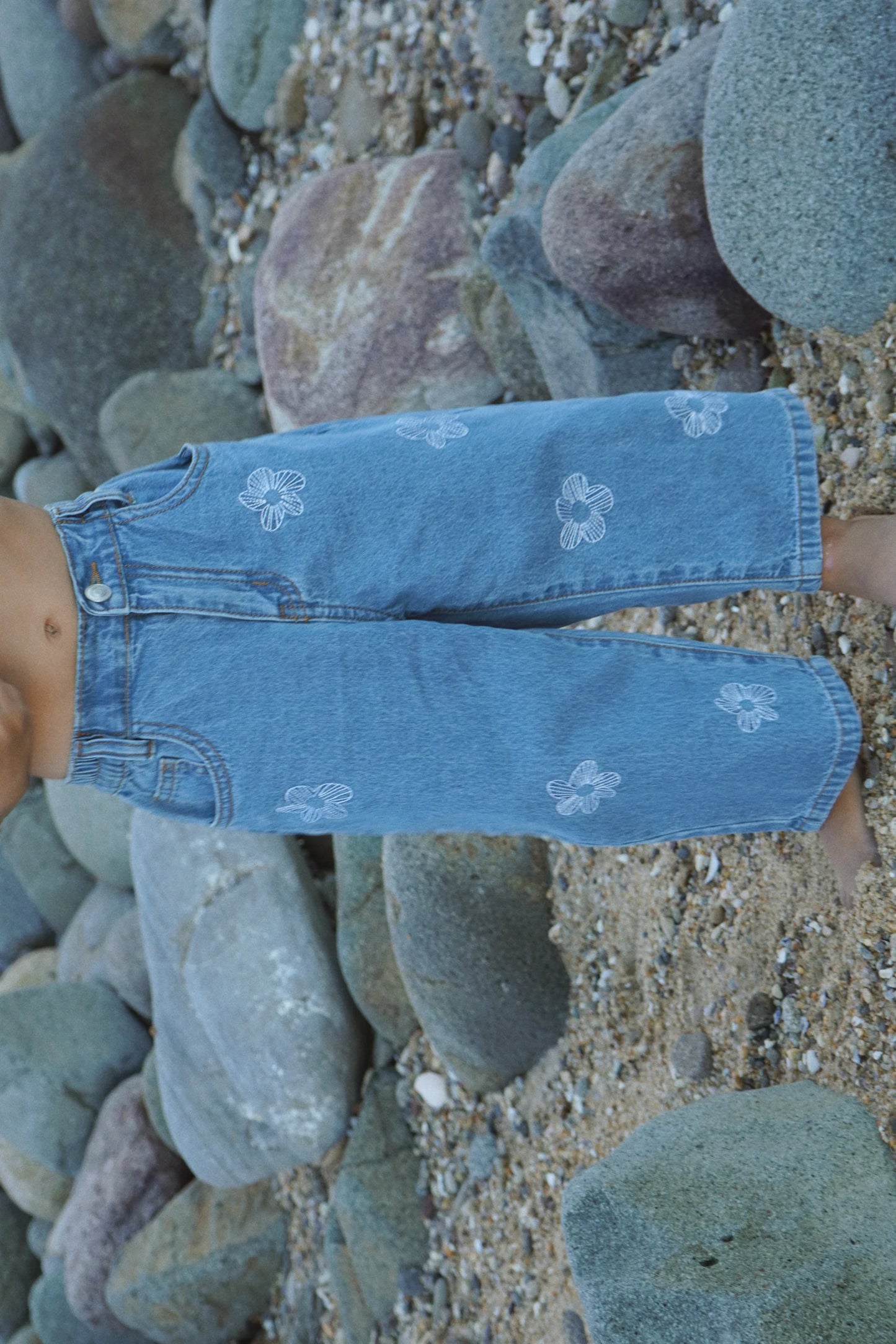 BELLE & SUN Denim Jeans | Flower