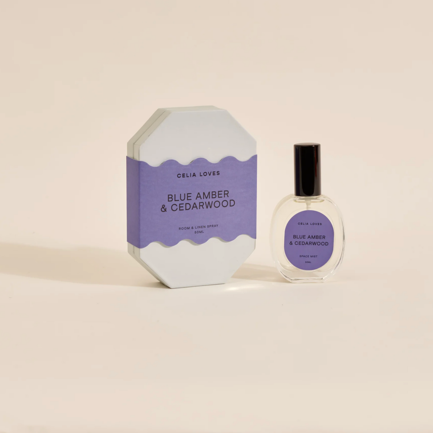 CELIA LOVES Blue Amber & Cedarwood Room Spray 50mls