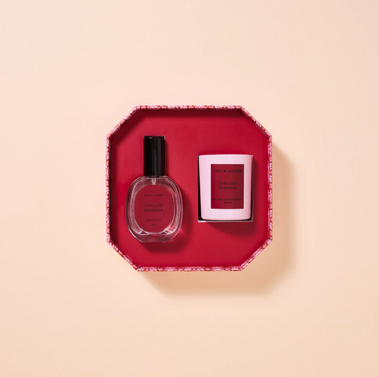 CELIA LOVES Candle & Room Spray Duo Set | Chilled Sangria