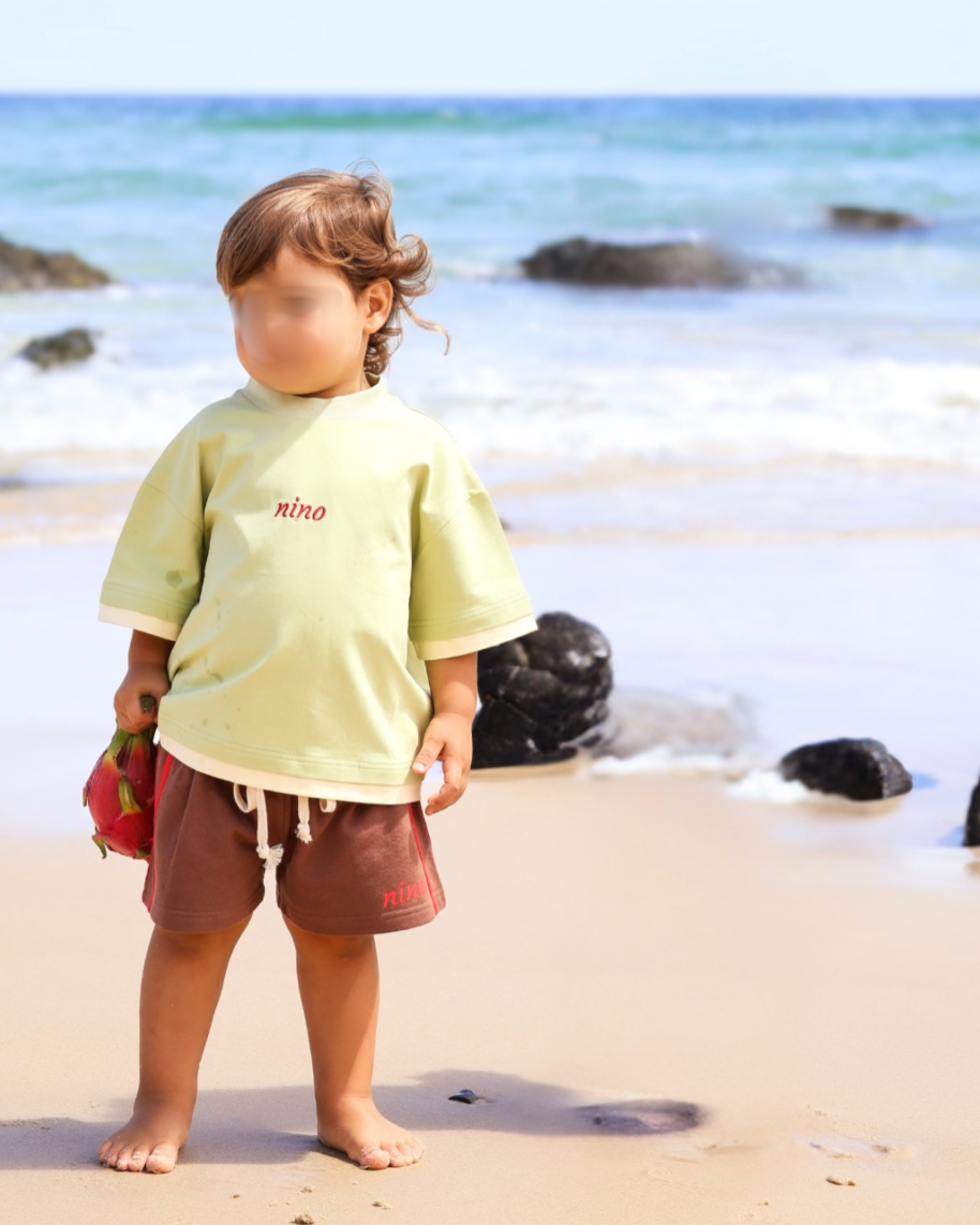 NINO THE LABEL Everyday Racer Shorts | Chocolate