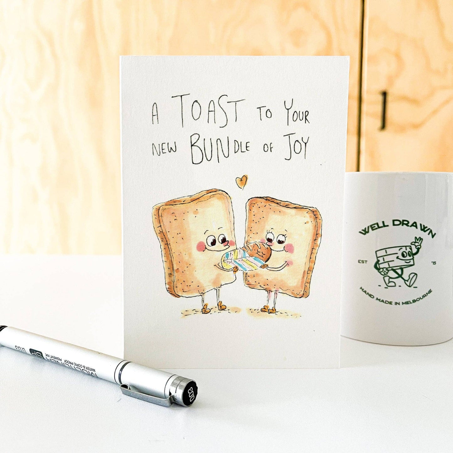 WELL DRAWN A Toast to Your New Bundle of Joy