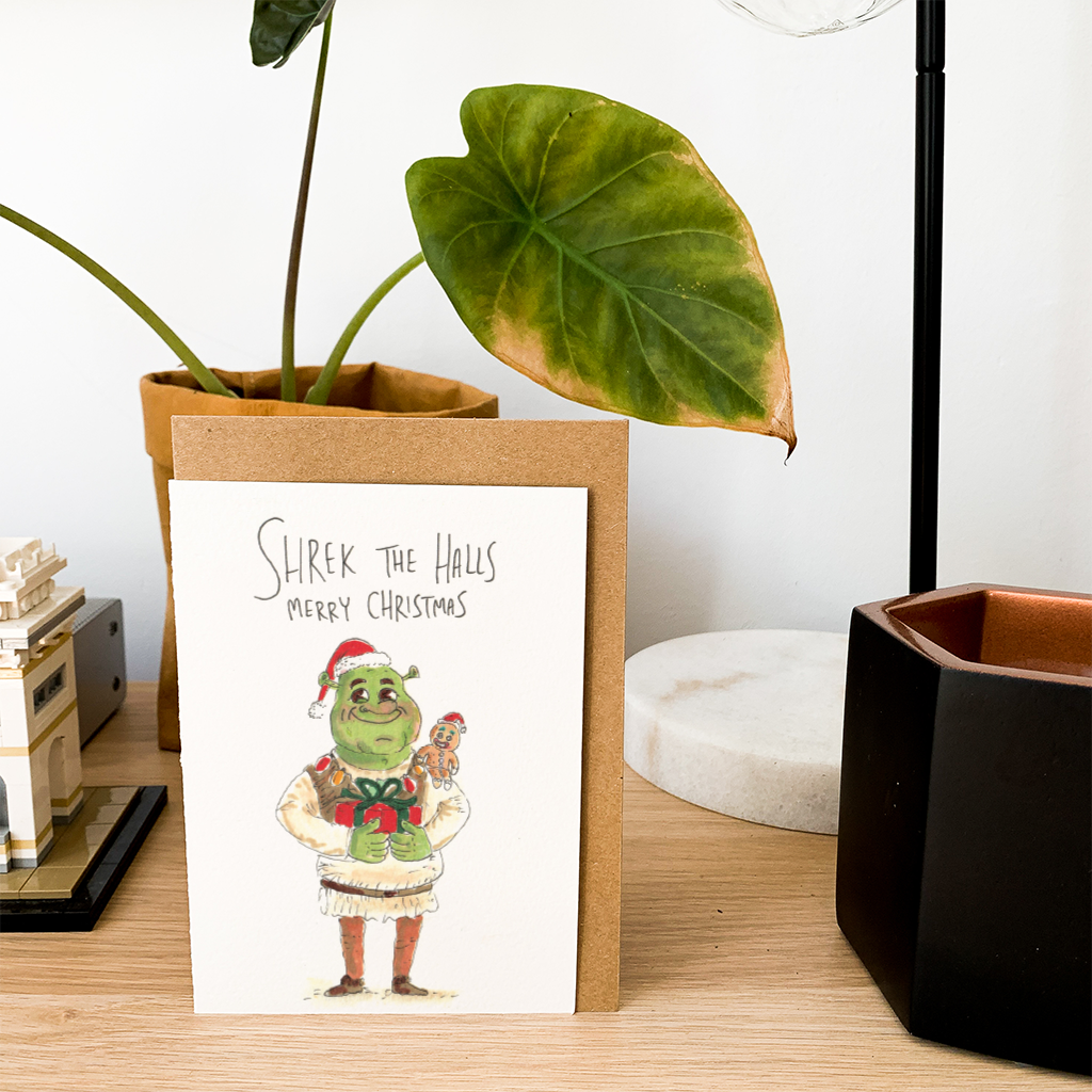 WELL DRAWN Shrek The Halls, Merry Christmas