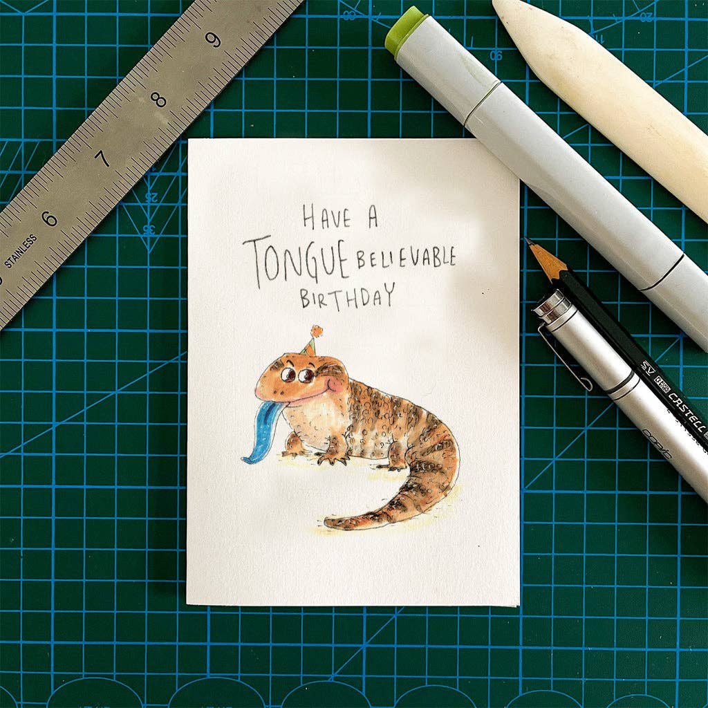 WELL DRAWN Have a TongueBelievable Birthday